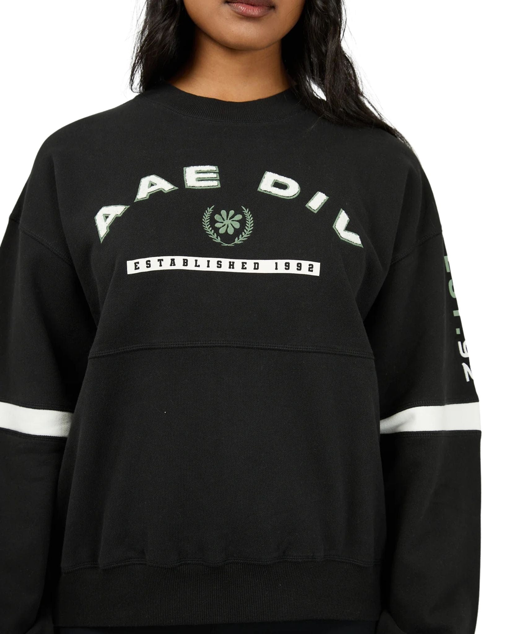 All About Eve Womens Savannah Slouch Crew - Black