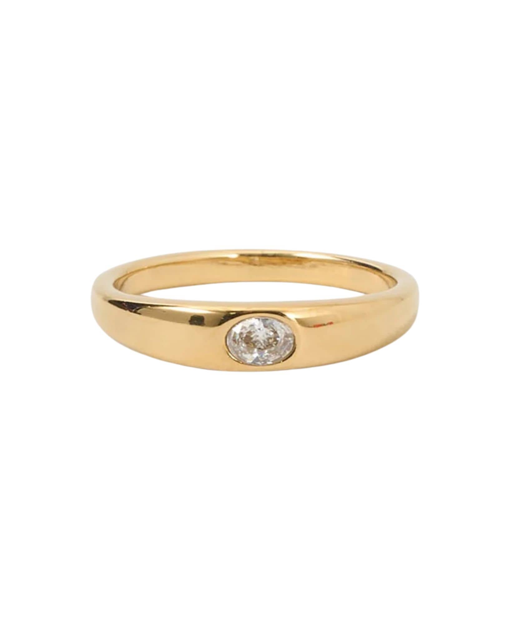 Arms Of Eve Aria Gold Ring - Stone