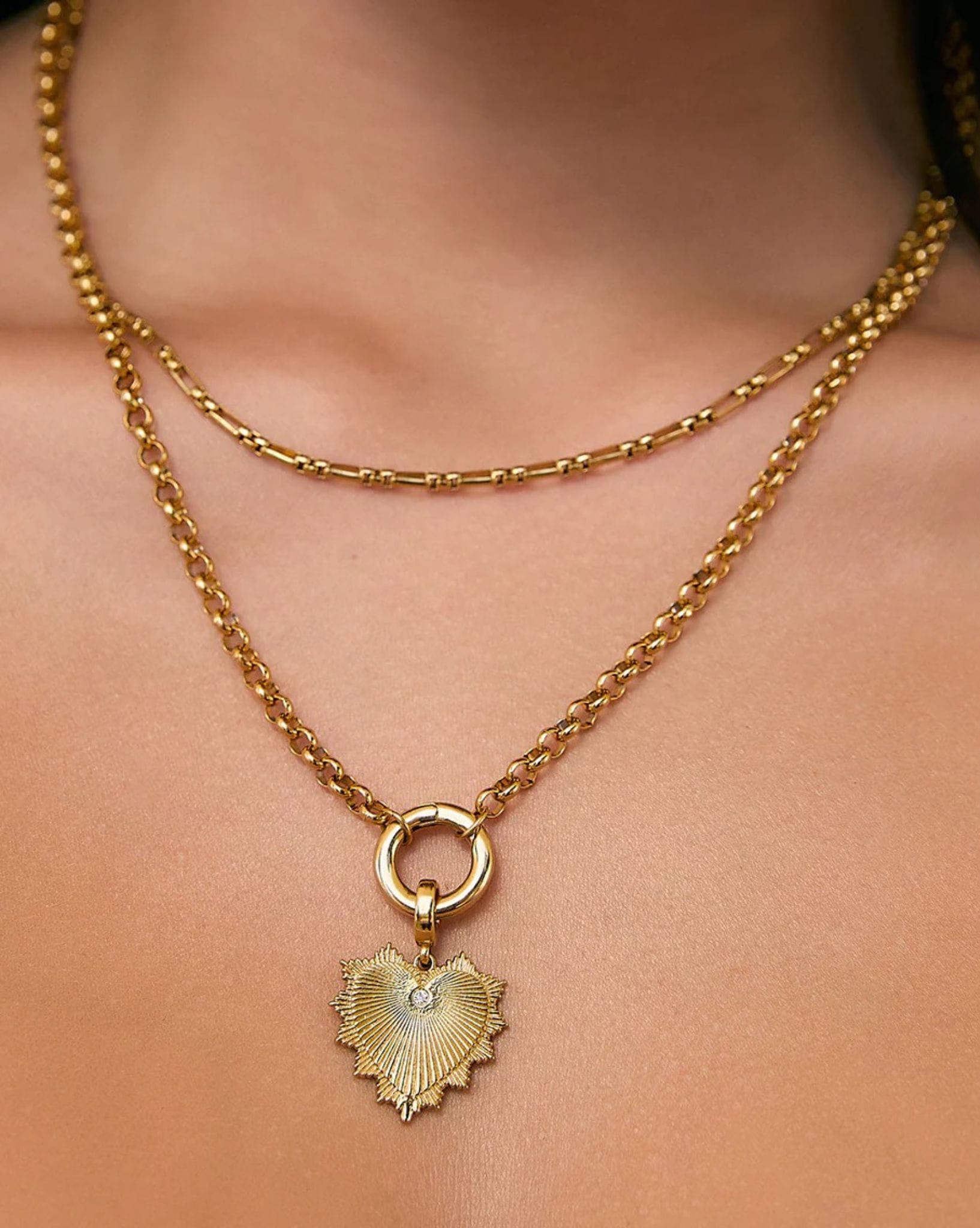 Arms Of Eve Circle Charm Necklace