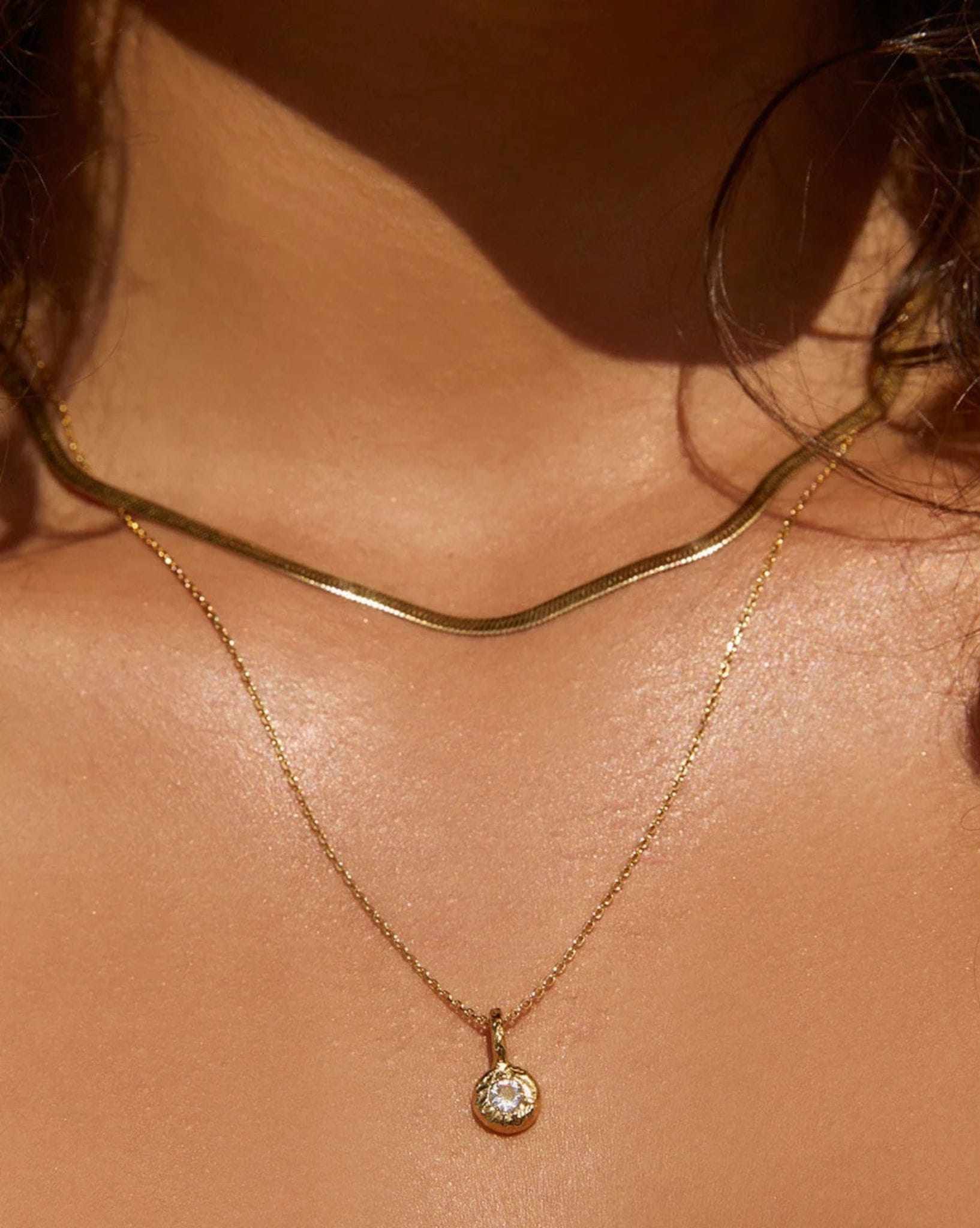 Arms Of Eve Crushed Birthstone Necklace - Diamond