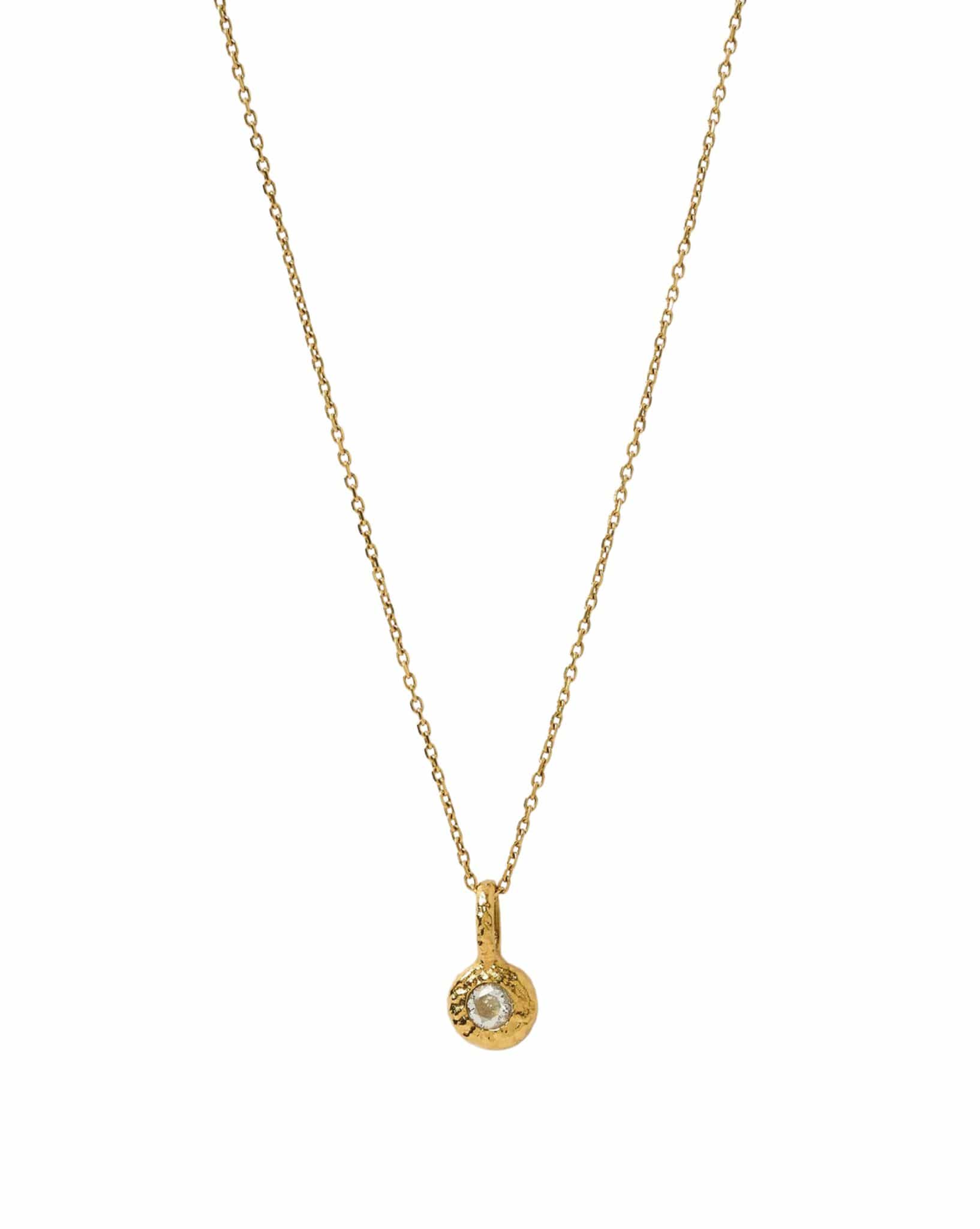 Arms Of Eve Crushed Birthstone Necklace - Diamond