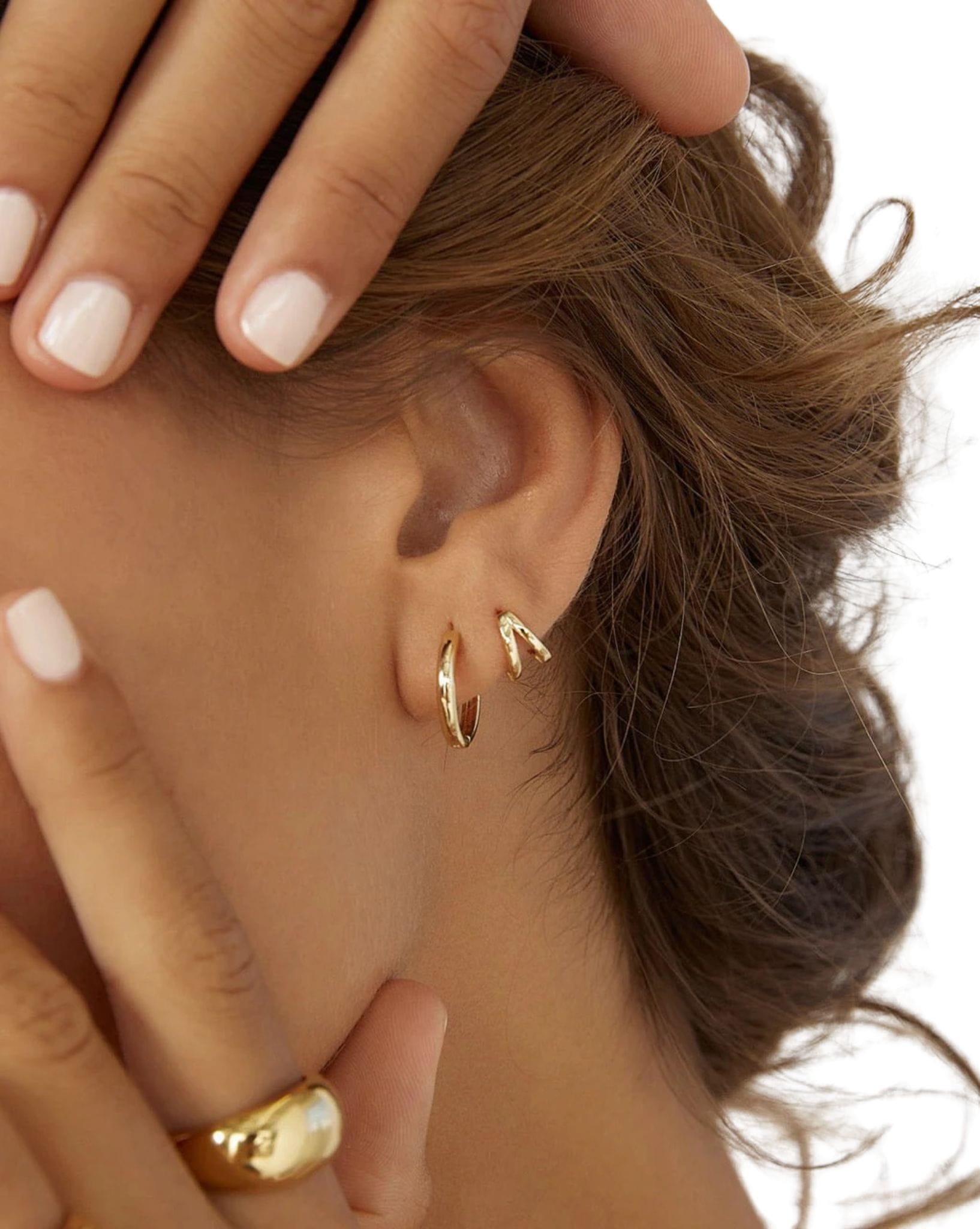 Arms Of Eve Jett Gold Hoop Earrings