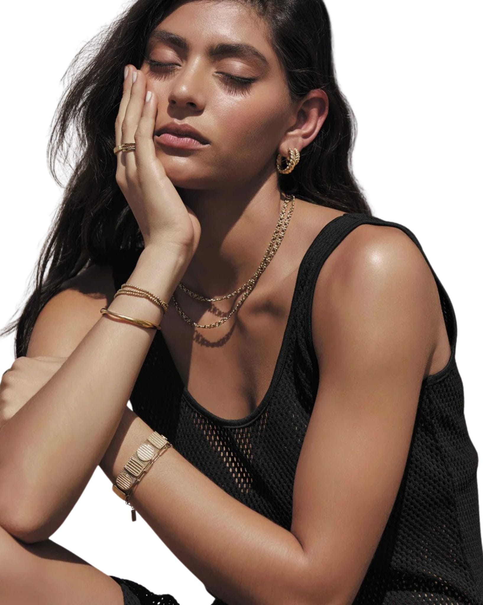 Arms Of Eve Lulu Gold Hoop Earrings