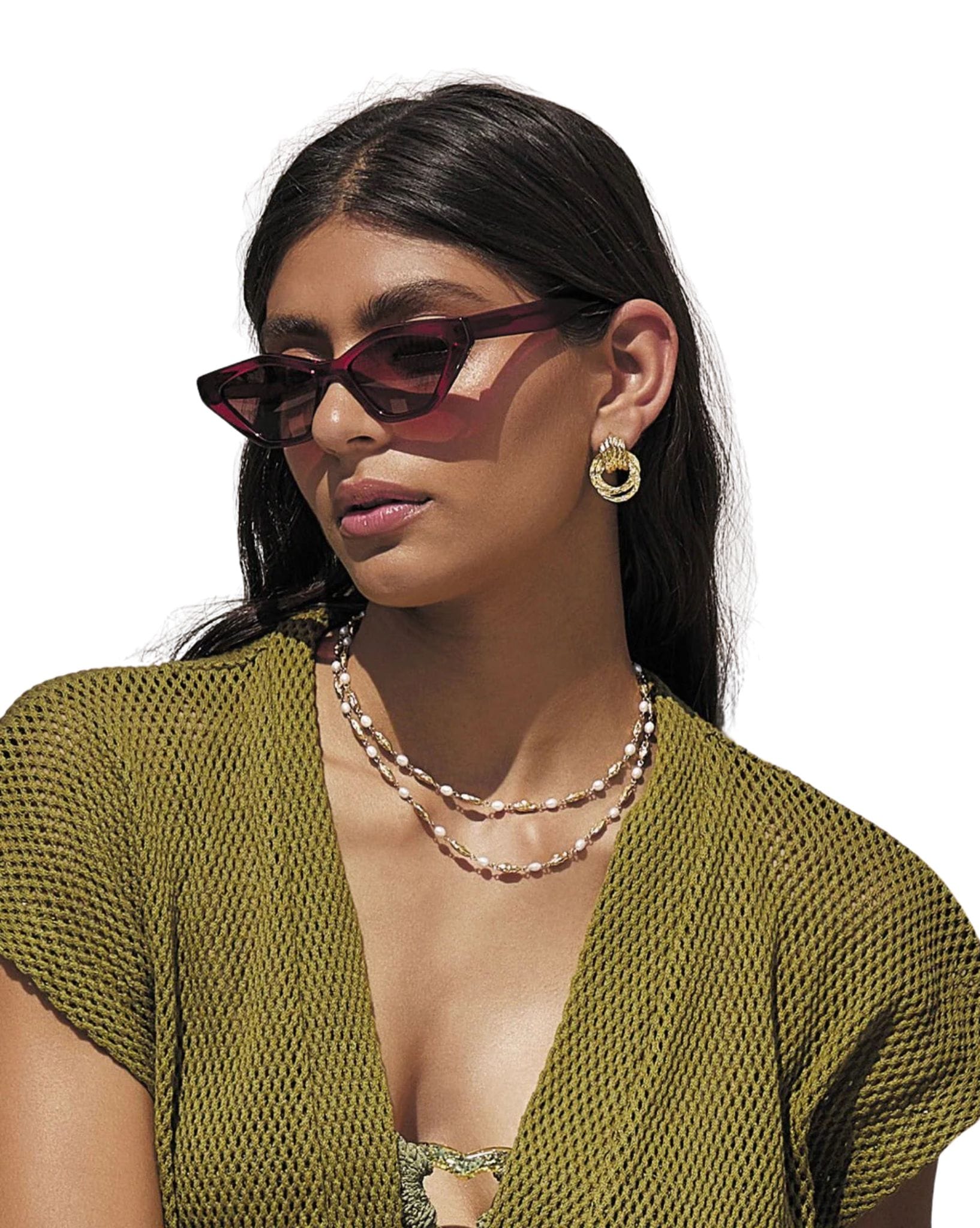Arms Of Eve Mimi Pearl And Gold Necklace