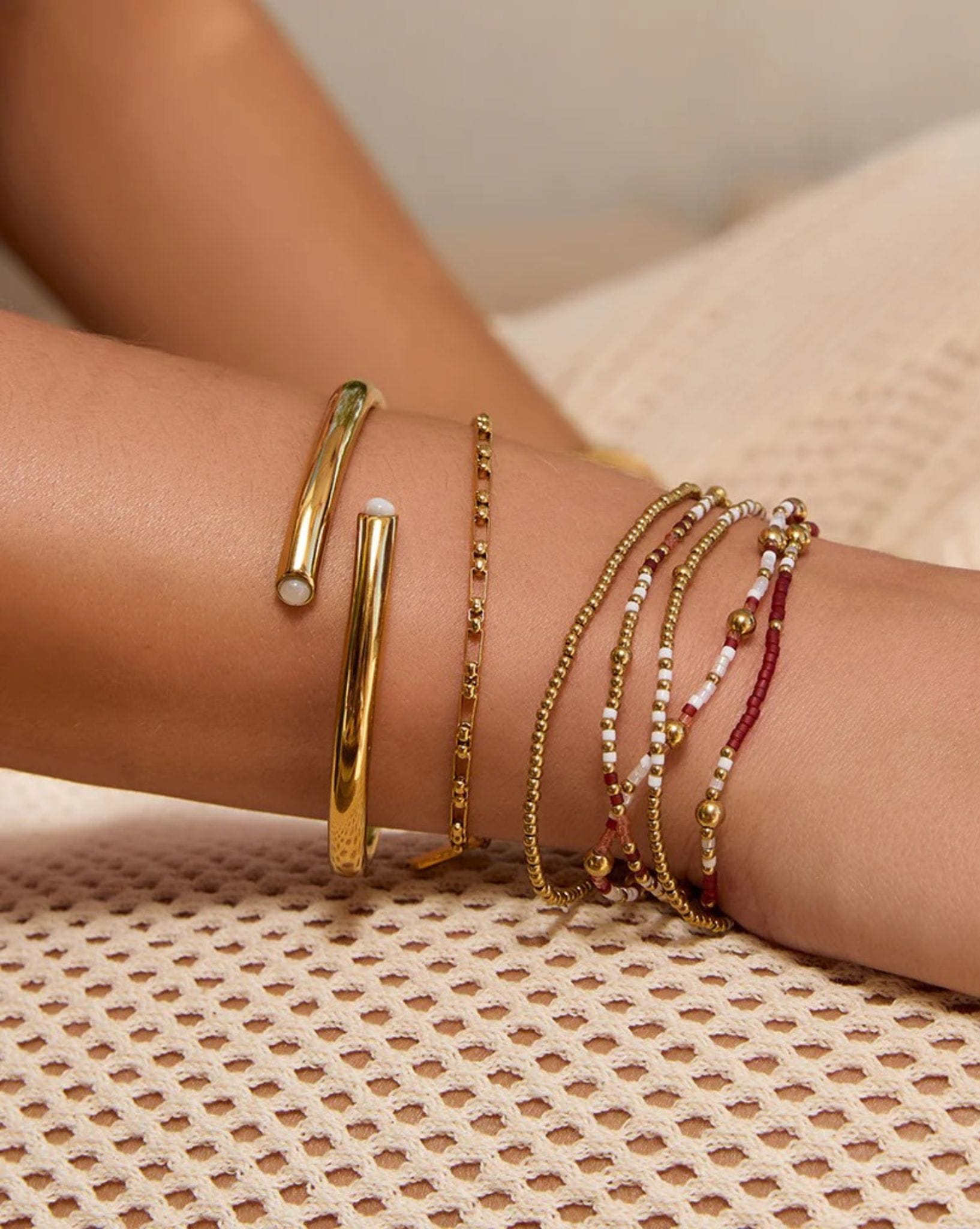 Arms Of Eve Nellie Bracelet - Burgundy