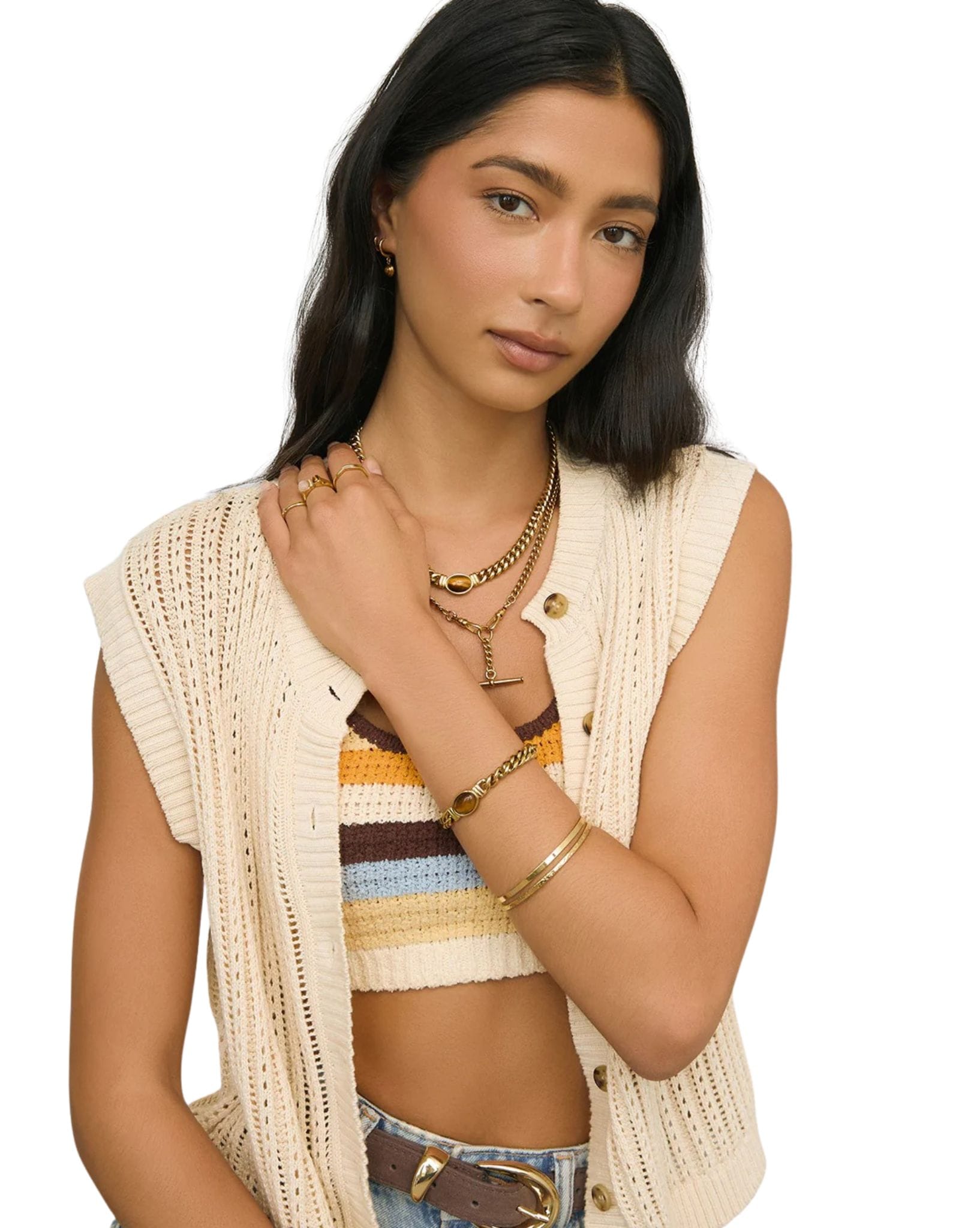 Arms Of Eve Odette Bracelet - Tigers Eye