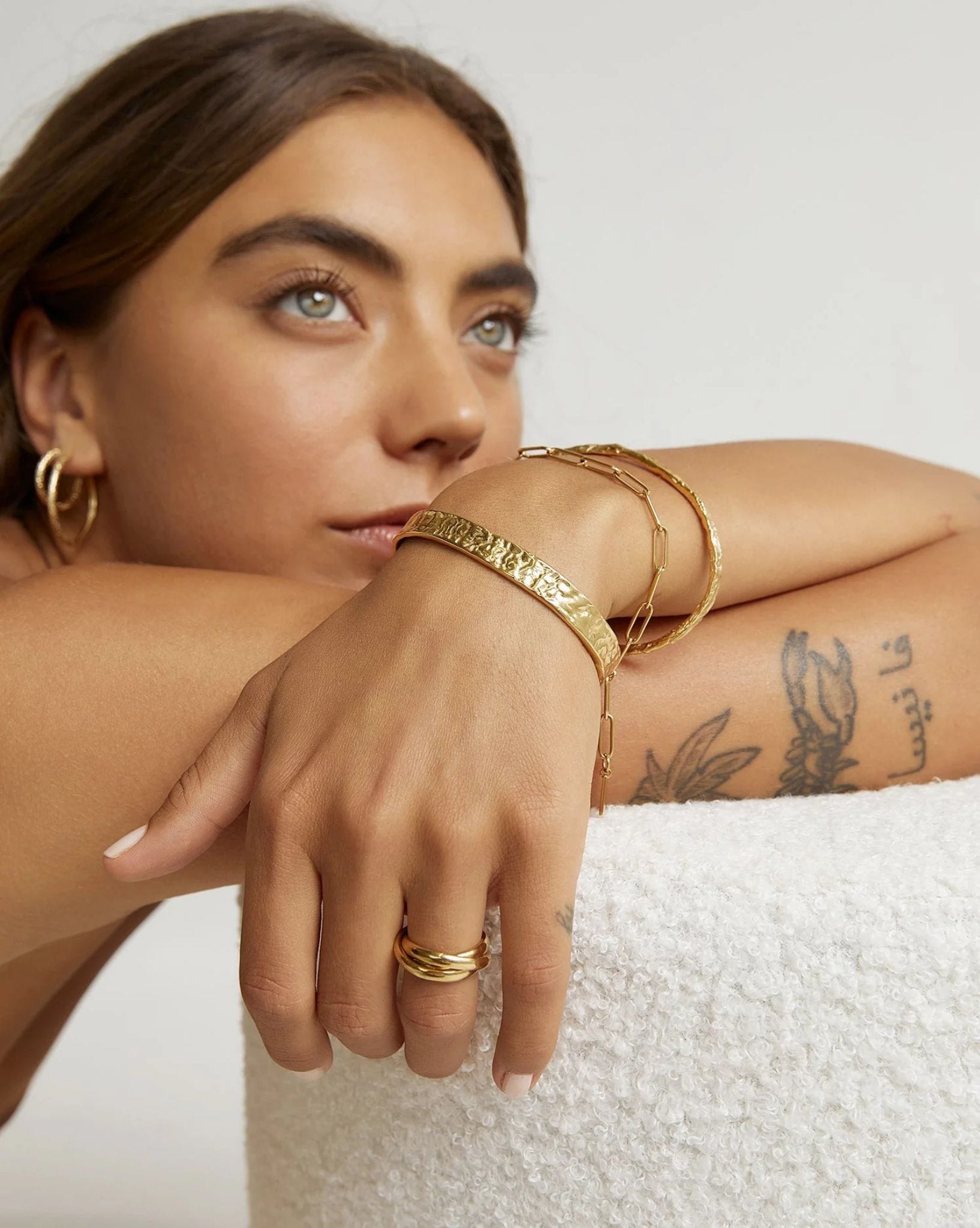 Arms Of Eve Olivia Gold Cuff Bracelet