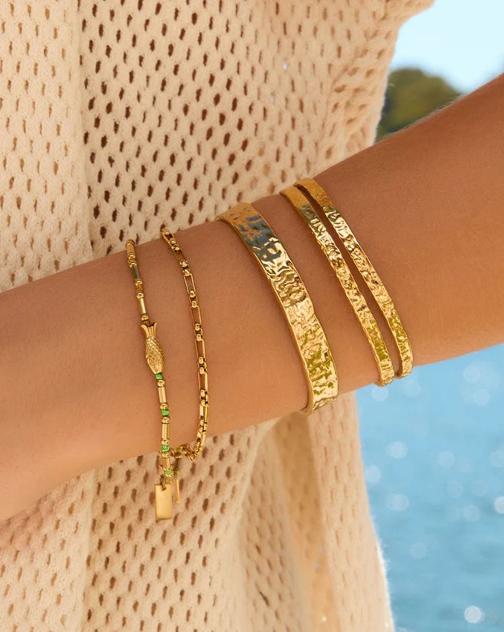 Arms Of Eve Olivia Gold Cuff Bracelet