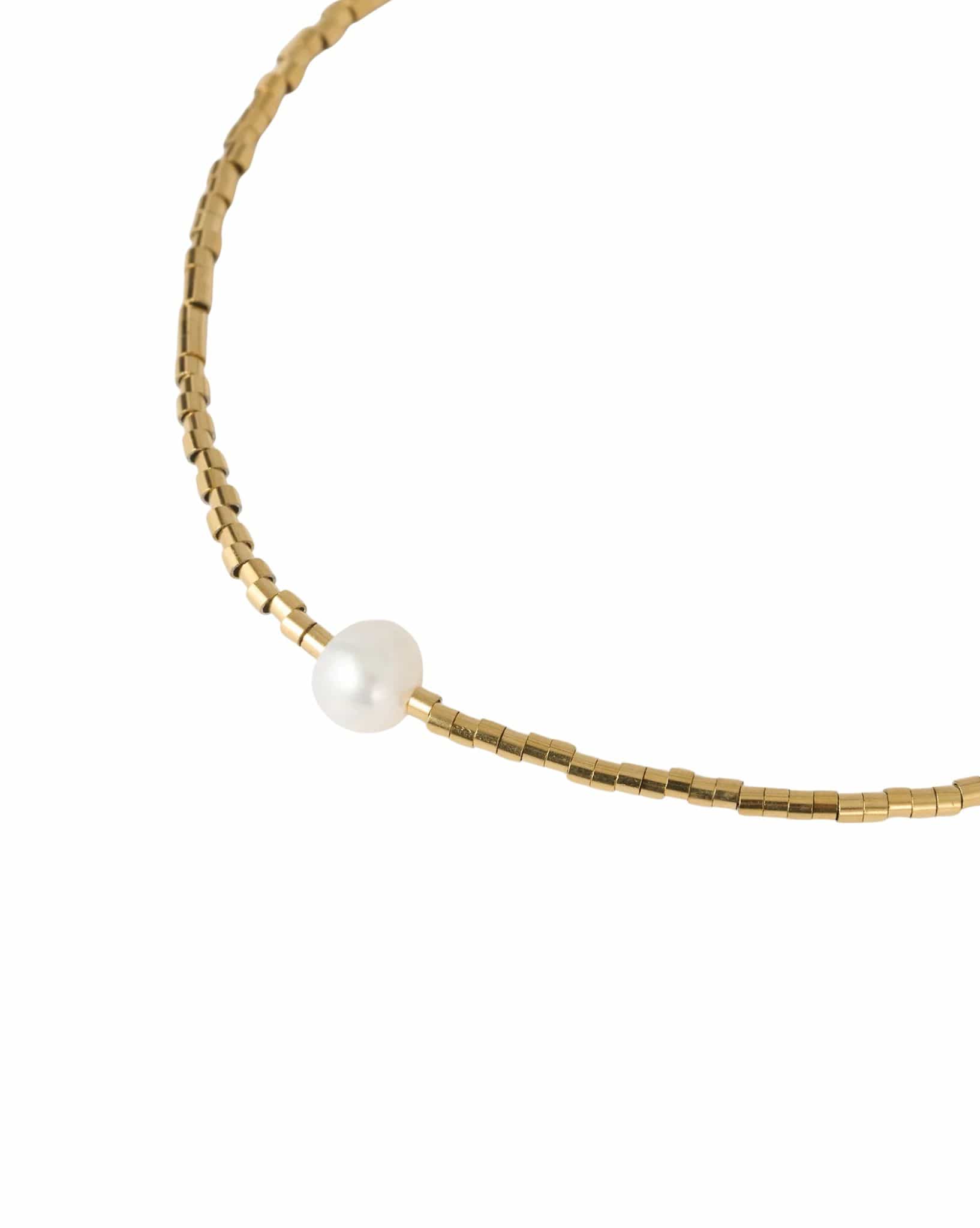 Arms Of Eve River Gold And Pearl Bracelet