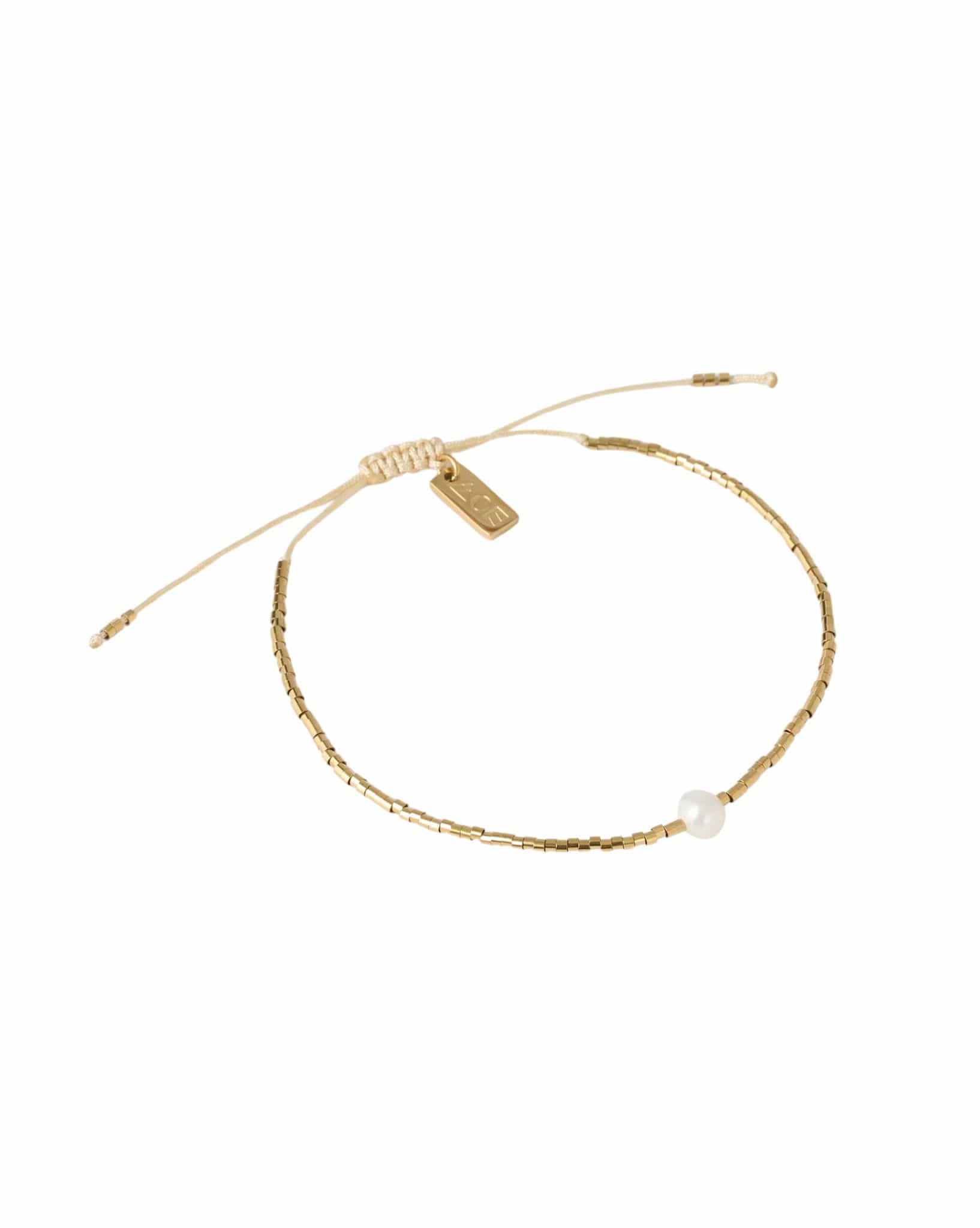 Arms Of Eve River Gold And Pearl Bracelet