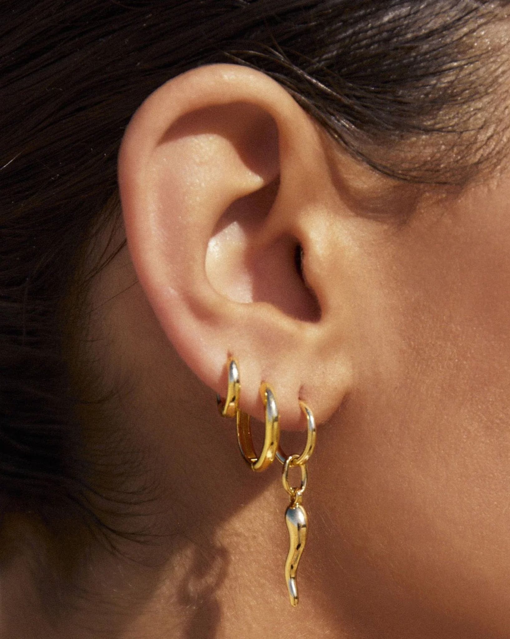 Arms Of Eve Scarlet Gold Hoop Earrings
