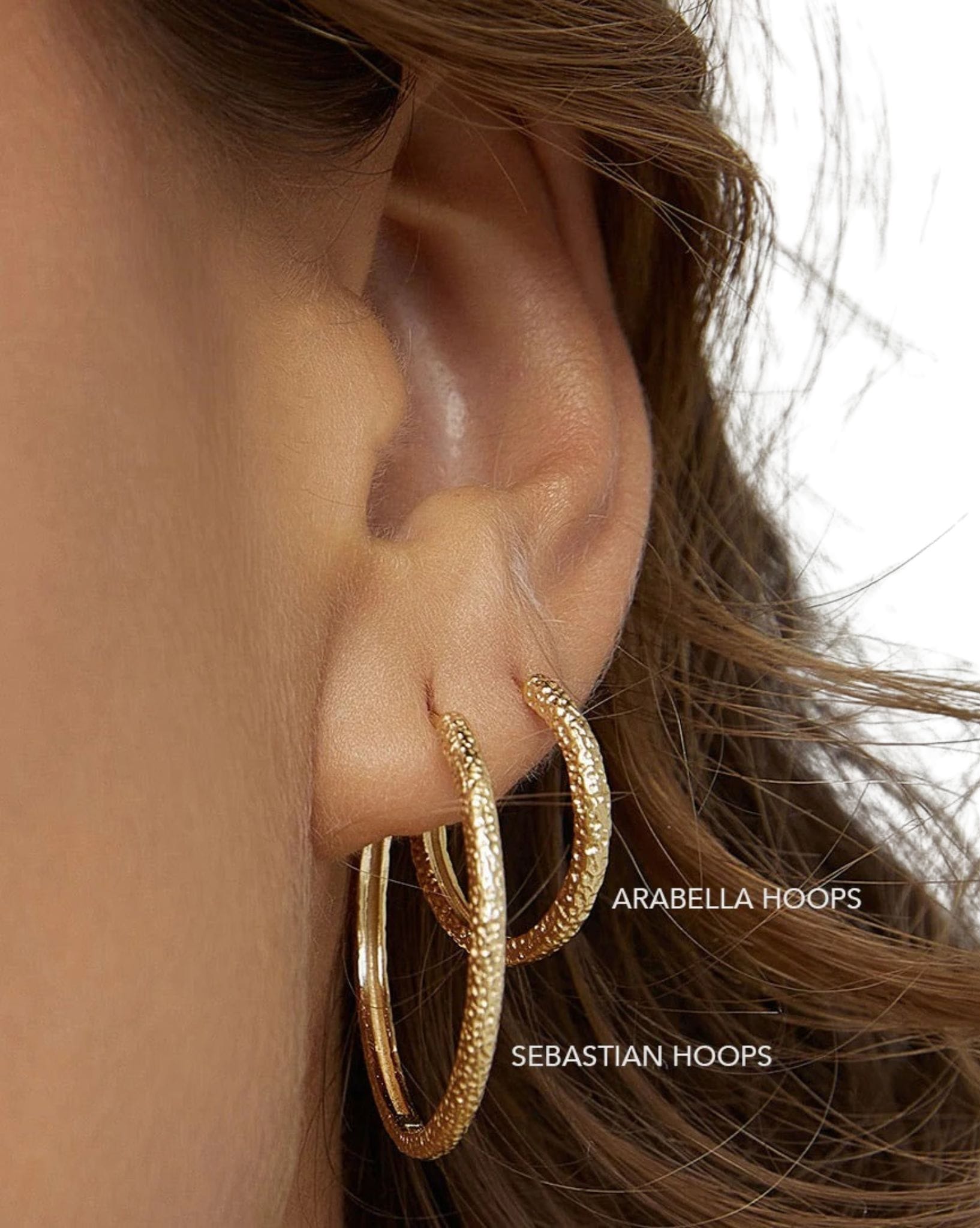 Arms Of Eve Sebastian Gold Hoop Earrings