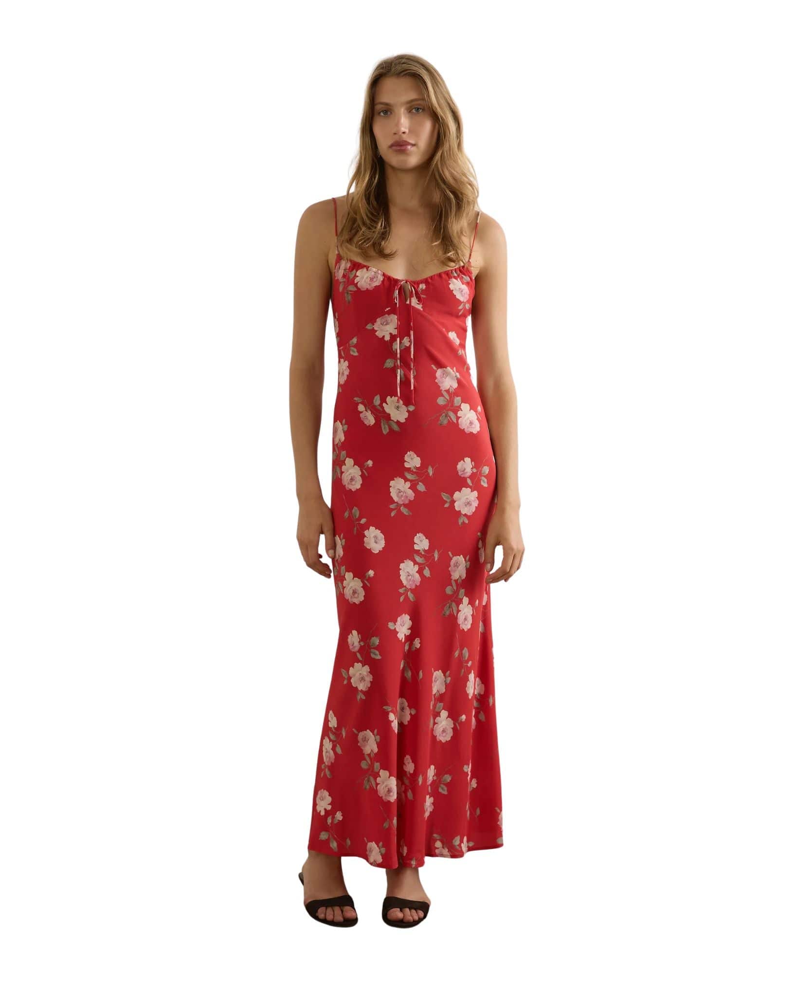 Auguste Anne Tie Slip Maxi Dress