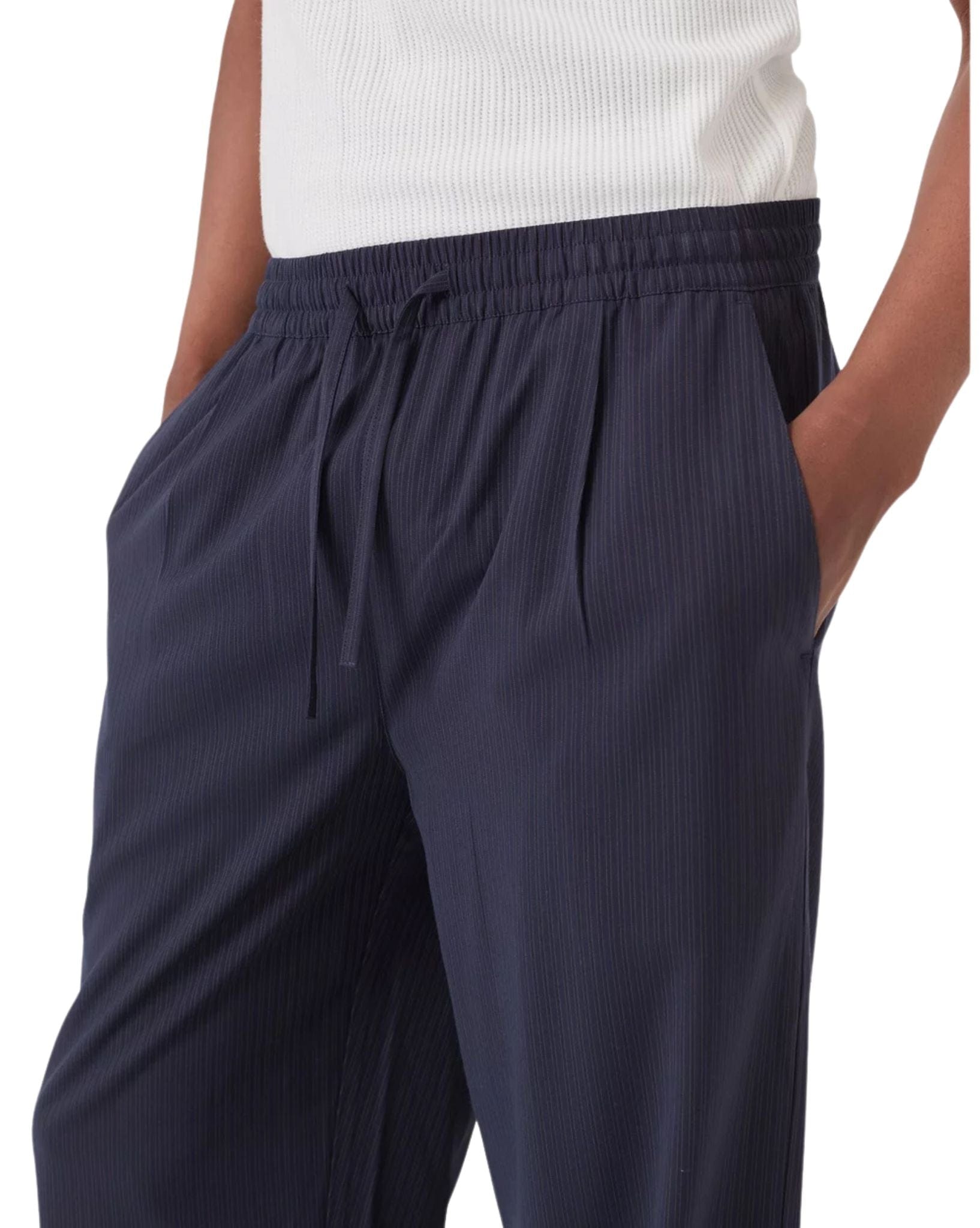 Barney Cools Mens Boxy Suit Pant - Slate Stripe