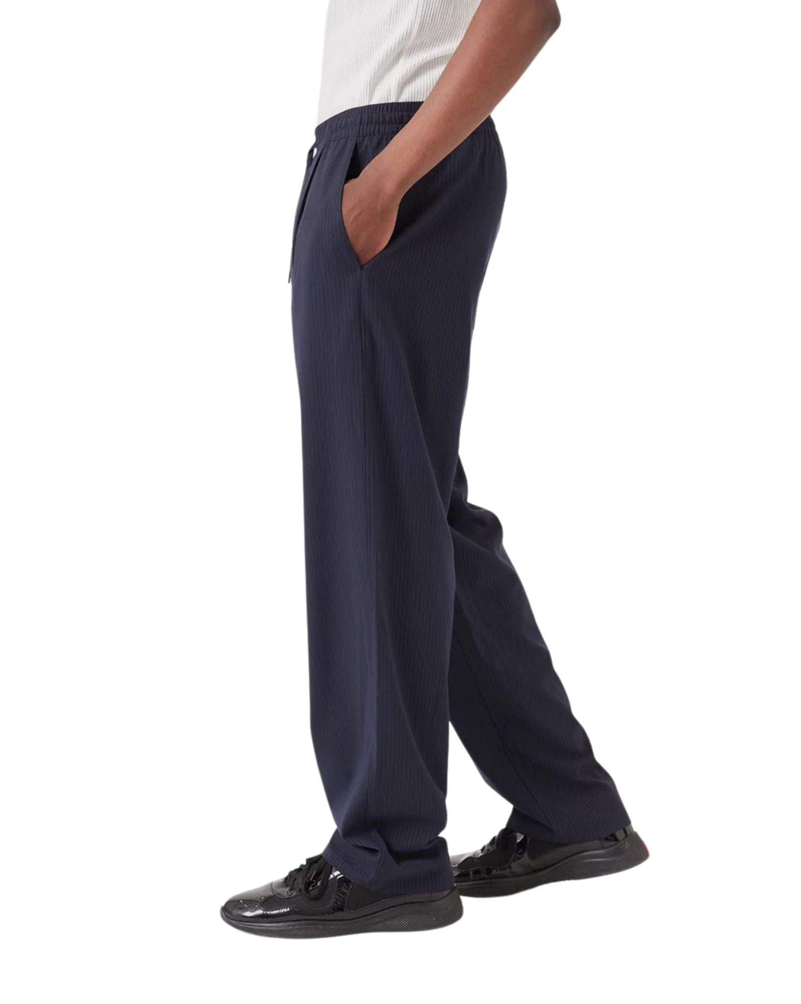 Barney Cools Mens Boxy Suit Pant - Slate Stripe