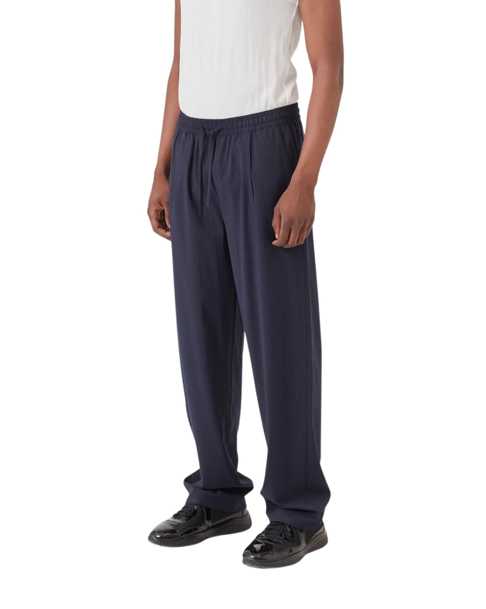 Barney Cools Mens Boxy Suit Pant - Slate Stripe