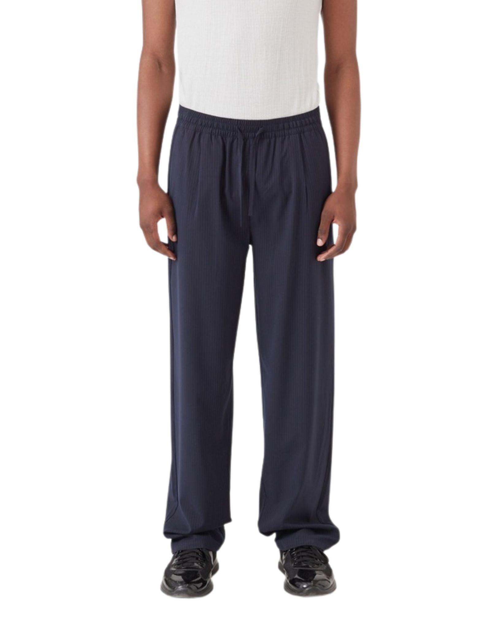 Barney Cools Mens Boxy Suit Pant - Slate Stripe