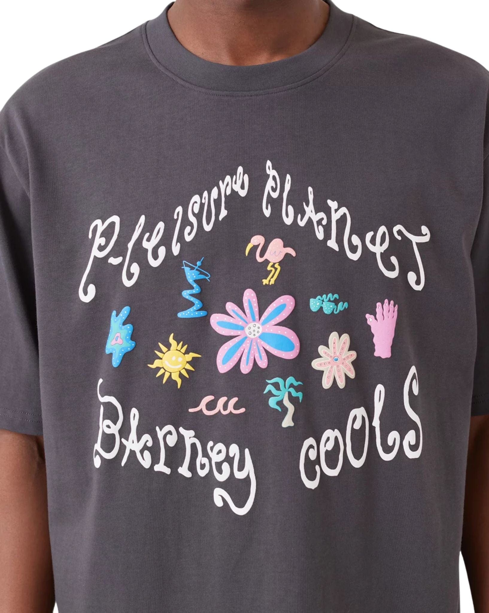 Barney Cools Mens Planet Tee - Pigment Black