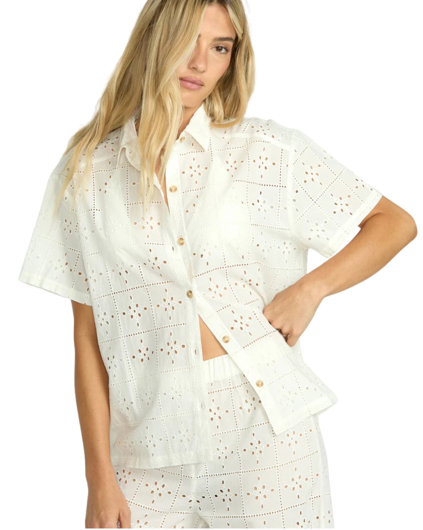Billabong Eyelet Crush Ss Wvn