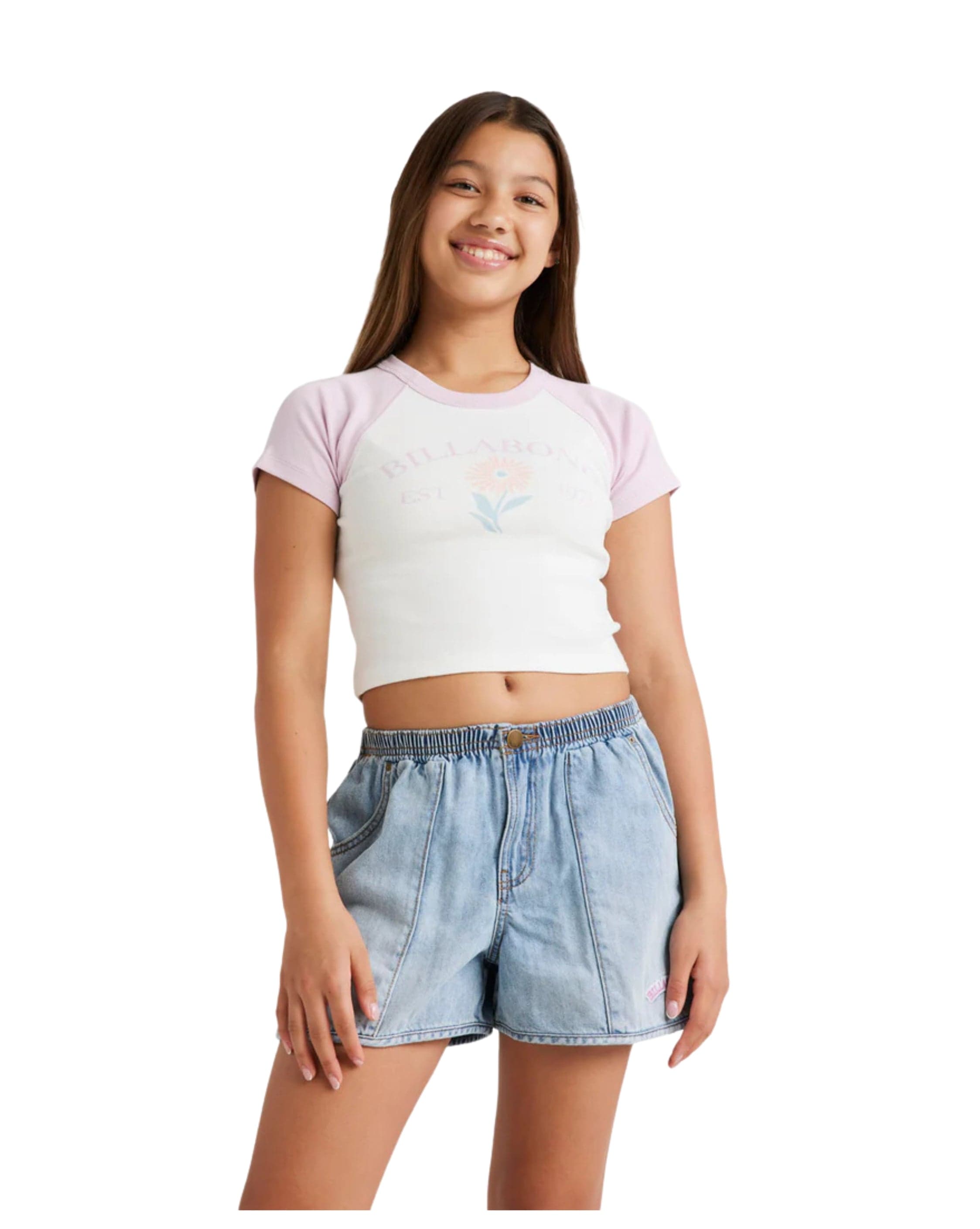 Billabong Girls 6-14 Walkie The Line Denim Shorts