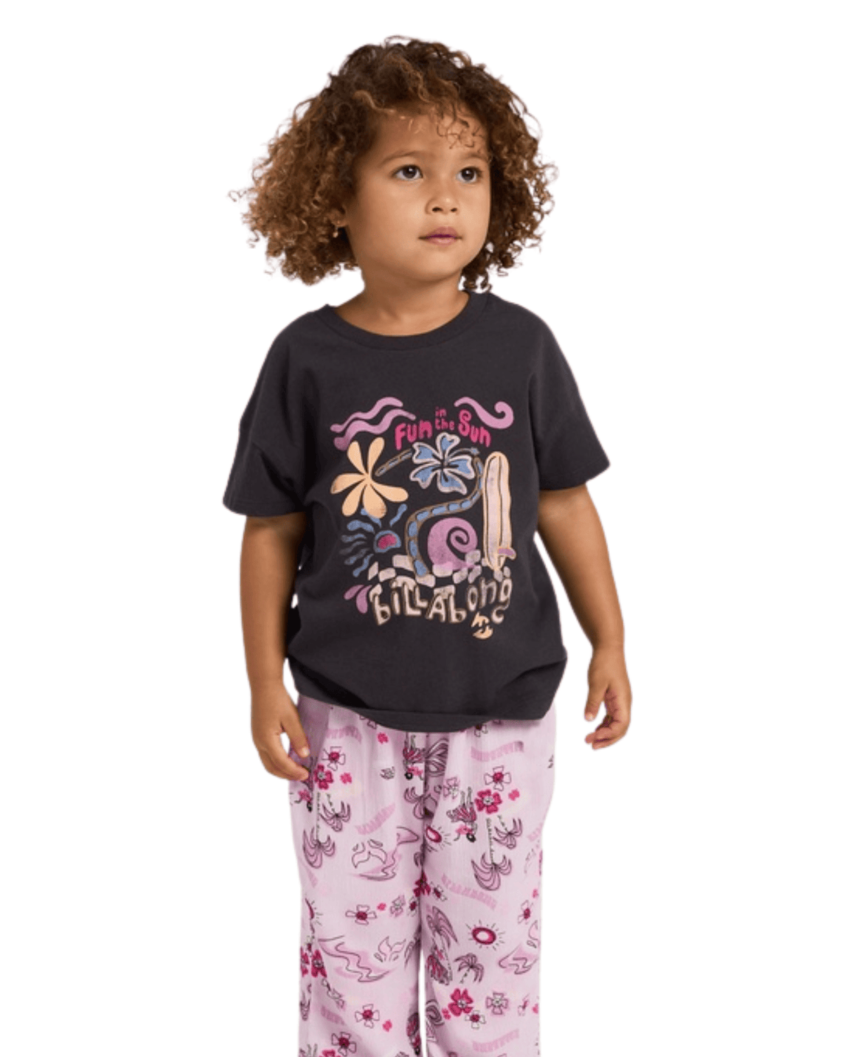 Billabong Girls Clothing Billabong Aloha Club Tee - Off Black