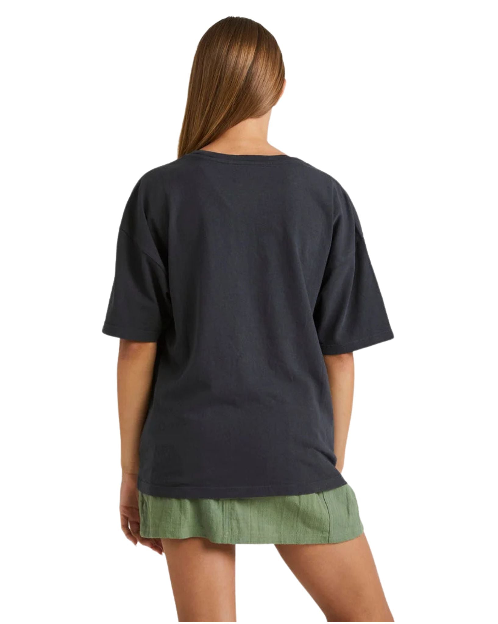 Billabong Girls Full Sun Tee - Off Black