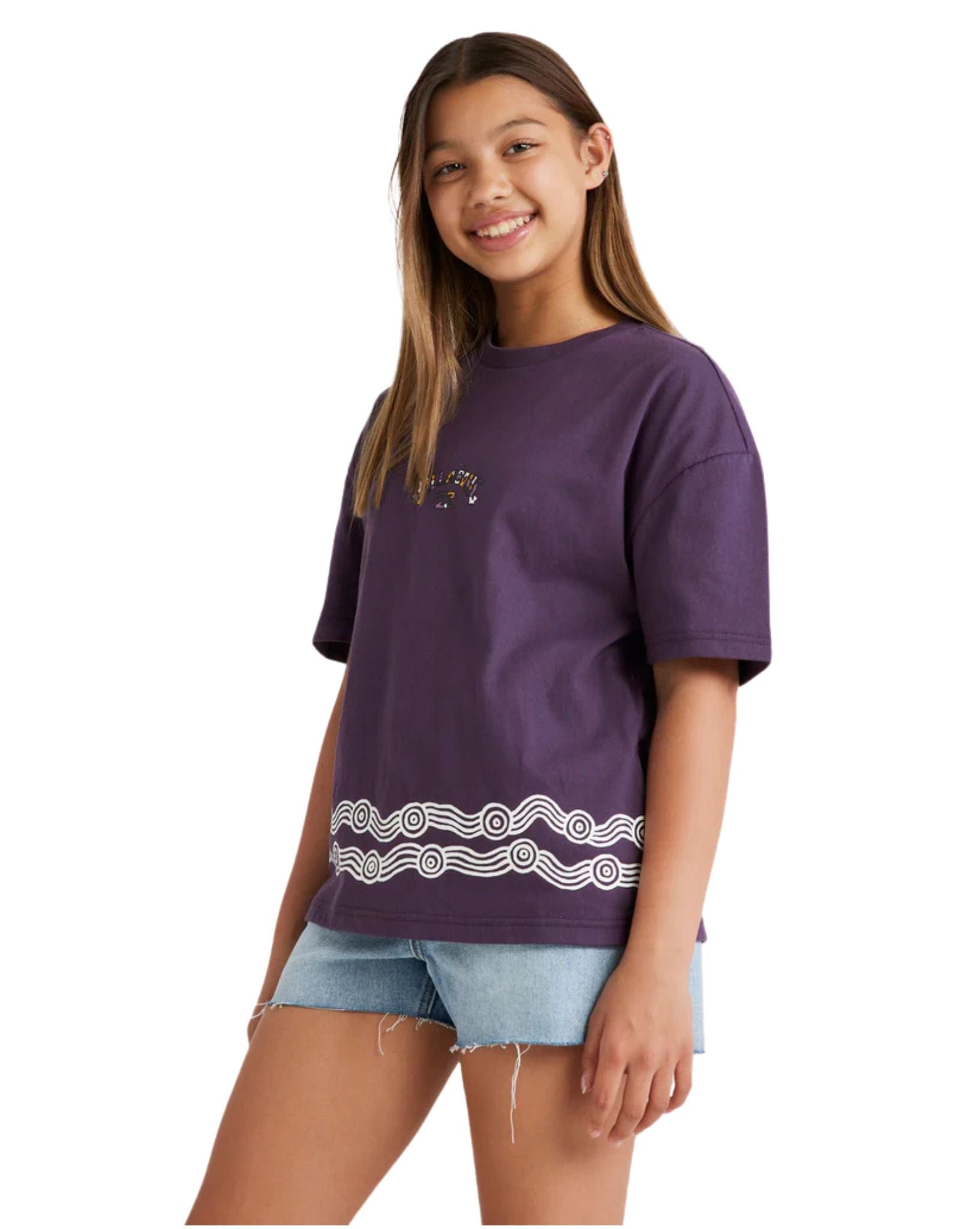 Billabong Girls Otis Dreaming Tee - Deep Purple