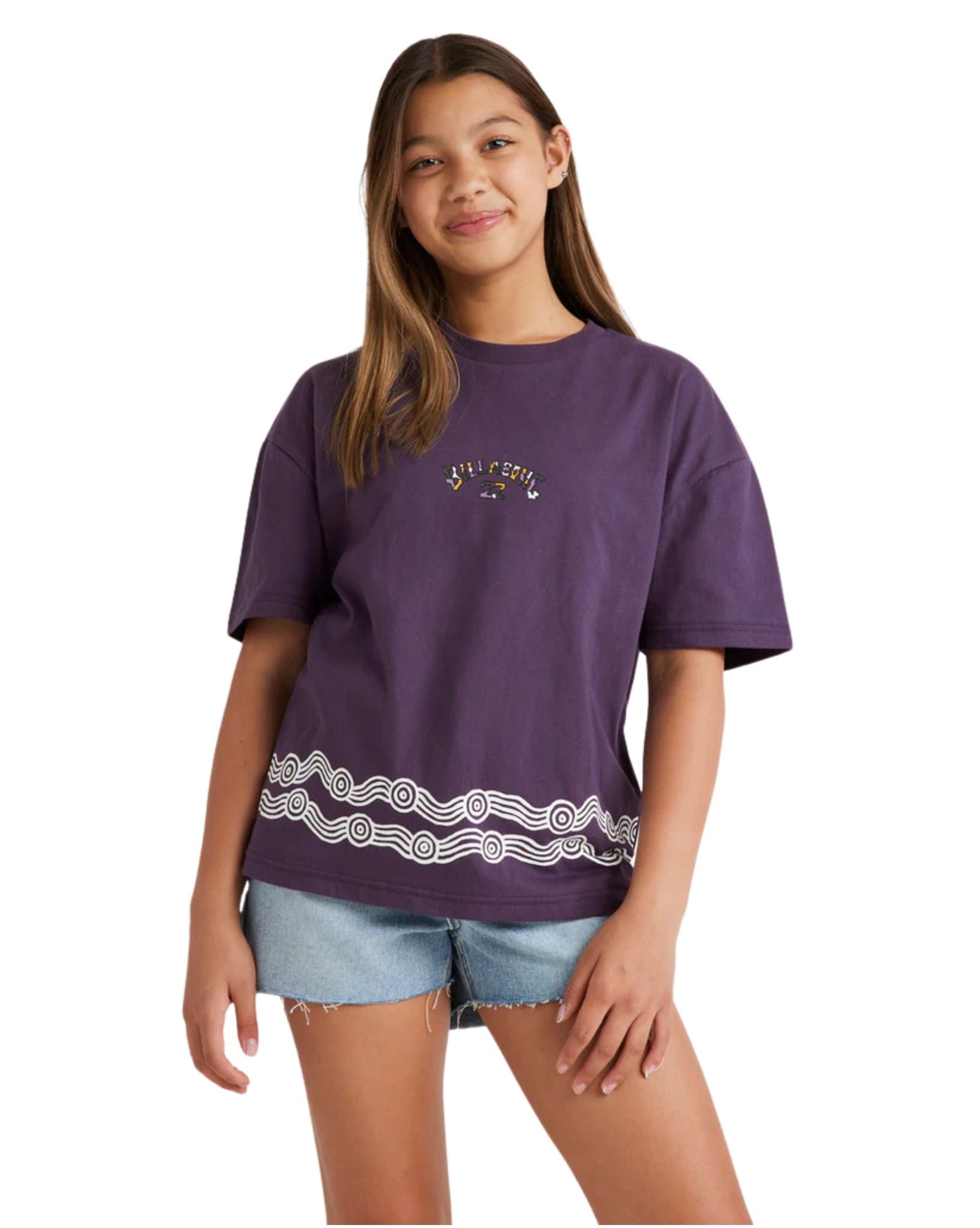 Billabong Girls Otis Dreaming Tee - Deep Purple