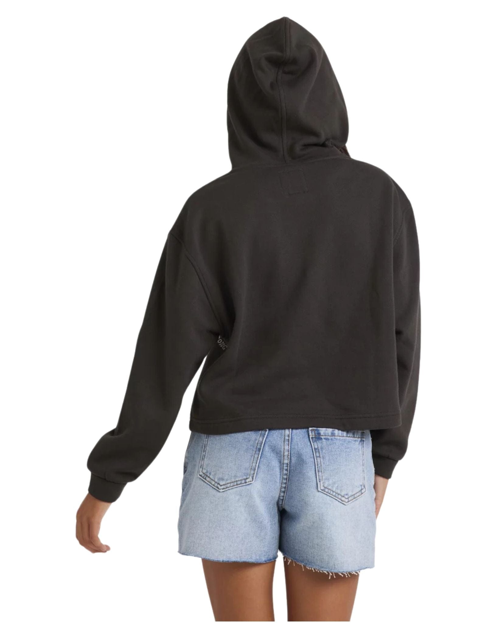 Billabong Girls Paradise Stamp Hoodie - Off Black