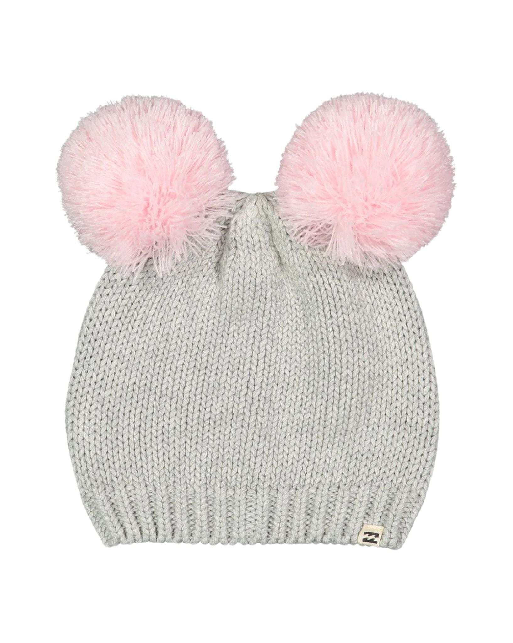 Billabong Girls Teddy Beanie - Grey Marle