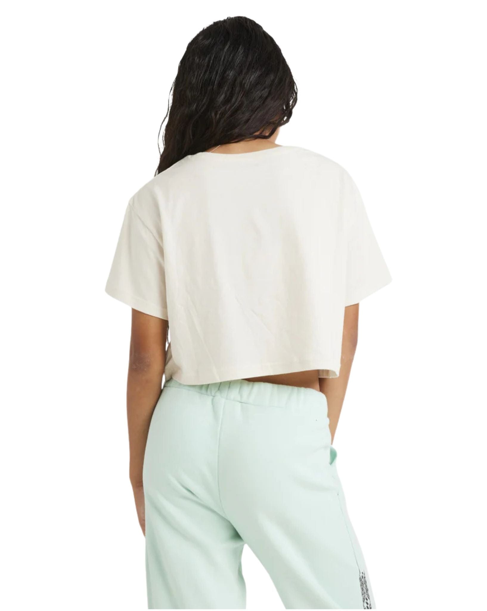 Billabong Girls Wave Of The Day Crop Tee - Salt Crystal