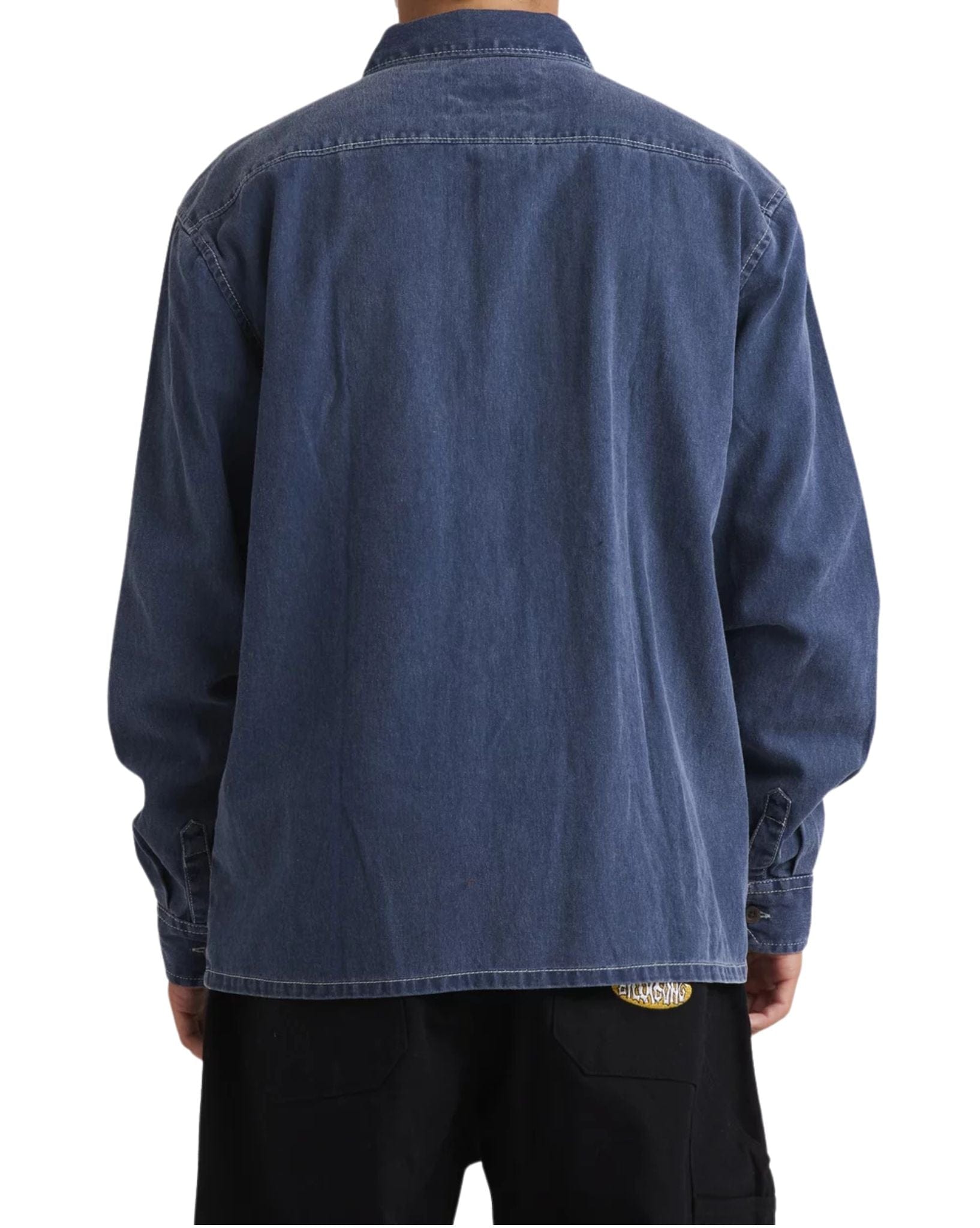 Billabong Mens Bong Years Over Ls Shirt - Indigo