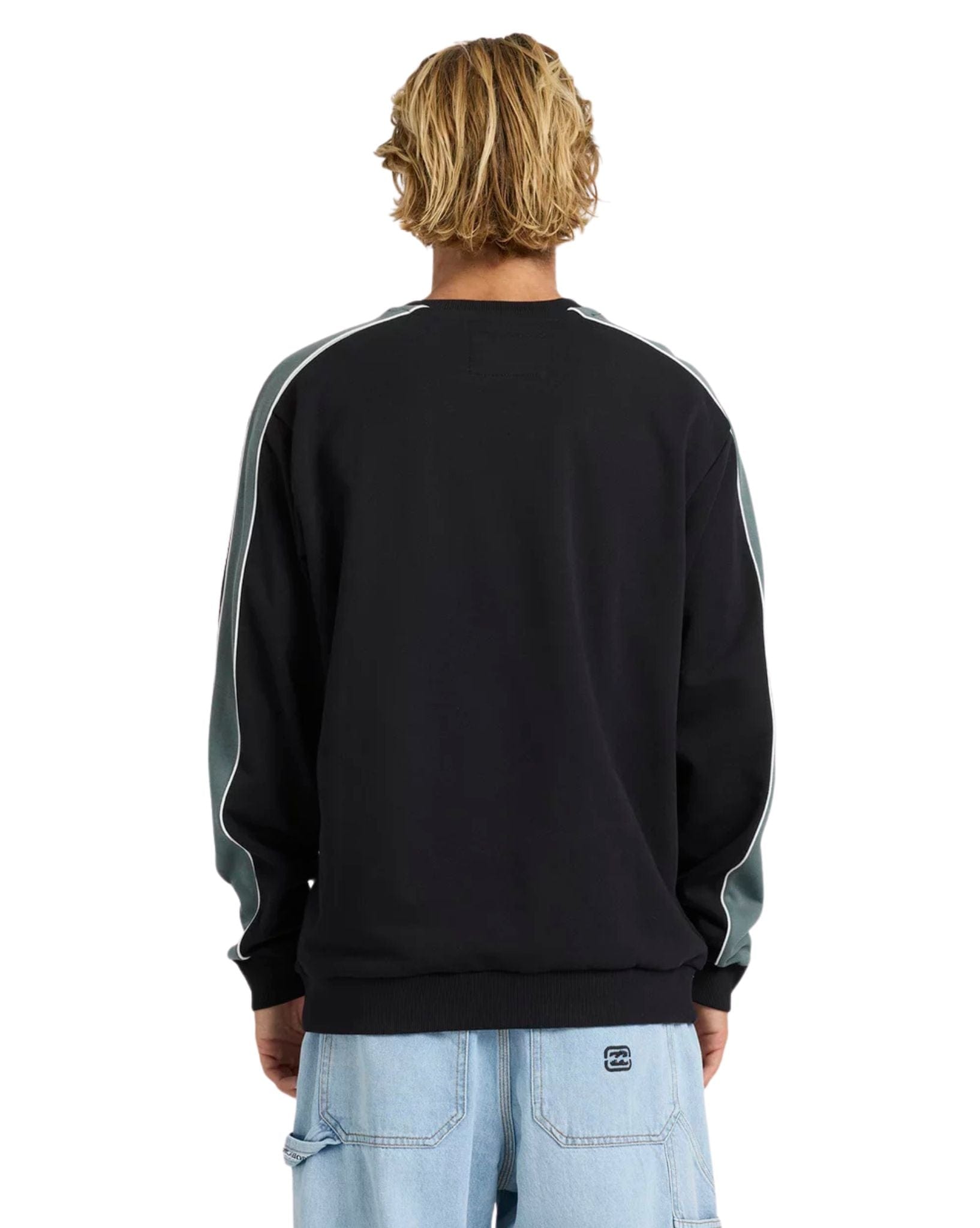 Billabong Mens Script Crew Neck - Black