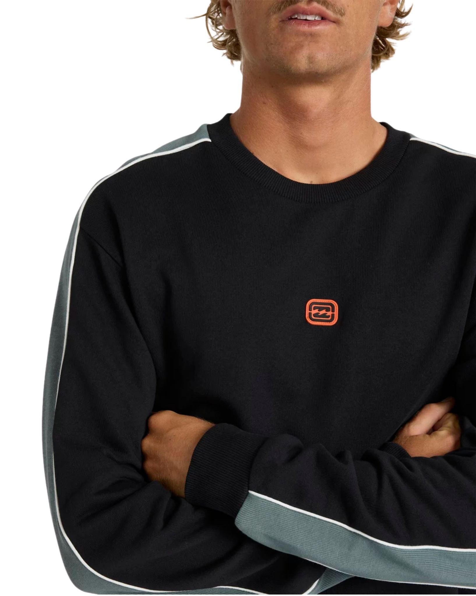 Billabong Mens Script Crew Neck - Black