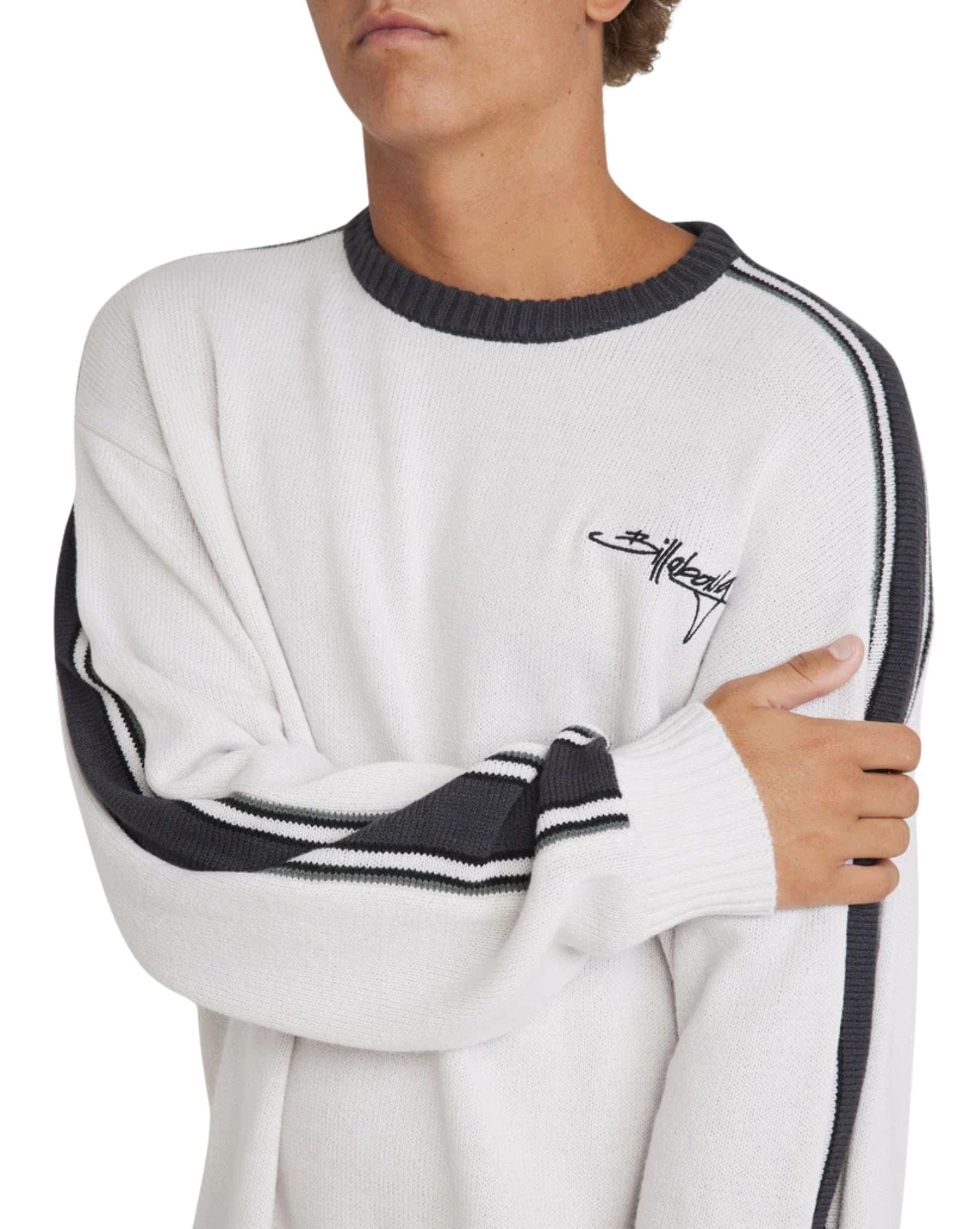 Billabong Mens Script Sweater - Fog