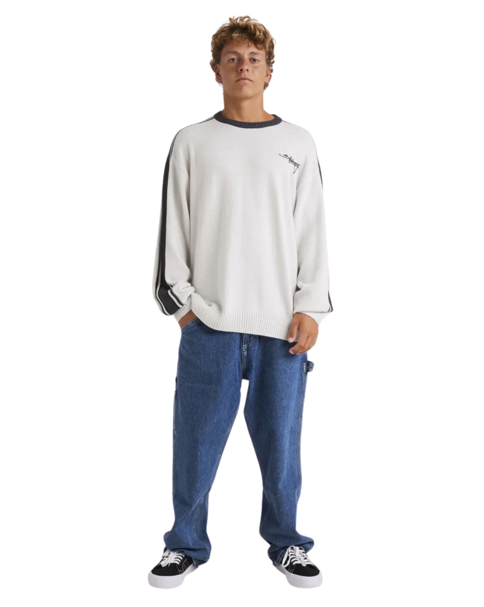 Billabong Mens Script Sweater - Fog