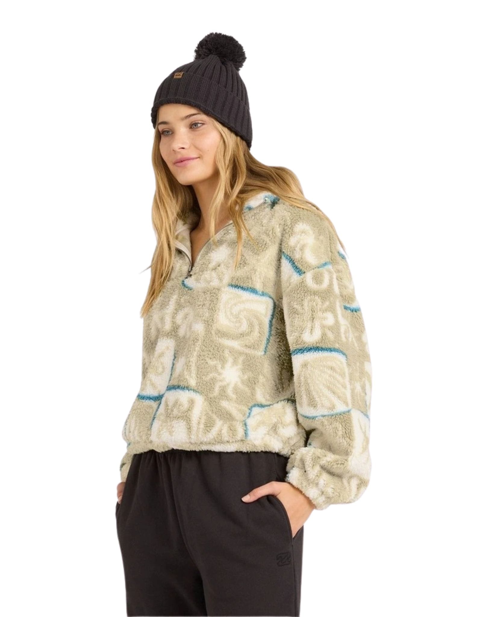 Billabong Sea Check Half Zip Crew