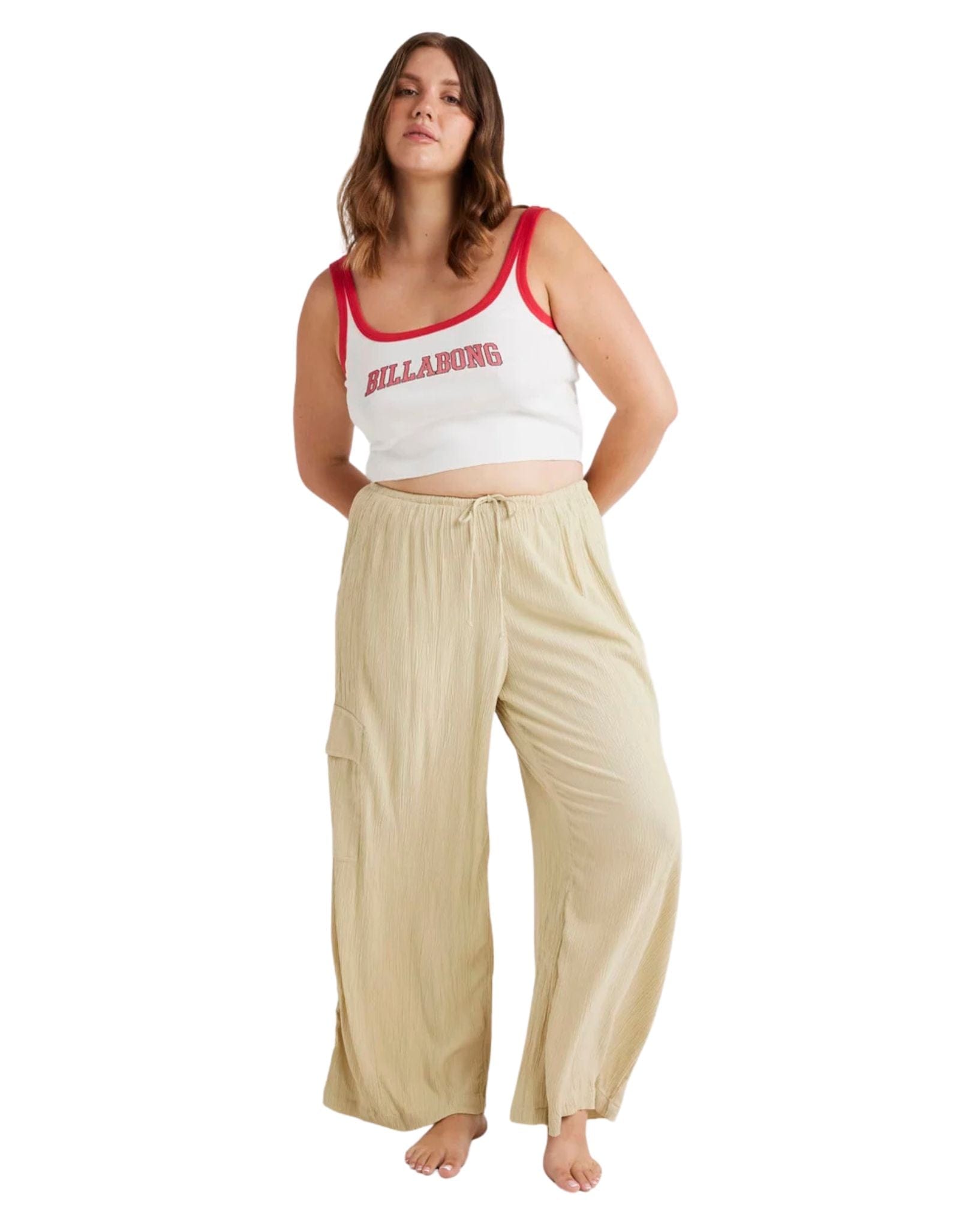 Billabong Womens Athletic Billa Tank Top - Salt Crystal