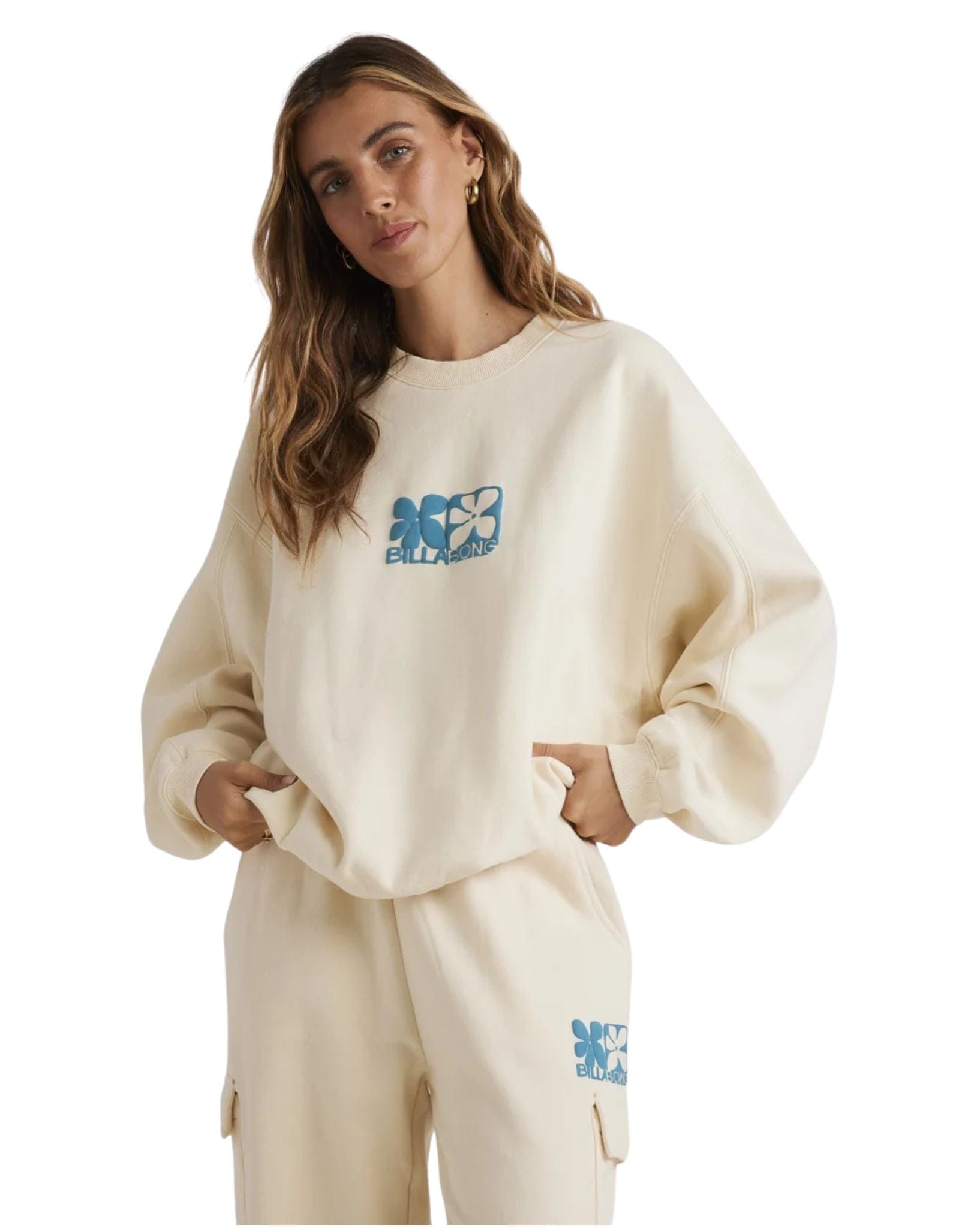 Billabong Womens Lucky You Kendall Crew - Salt Crystal