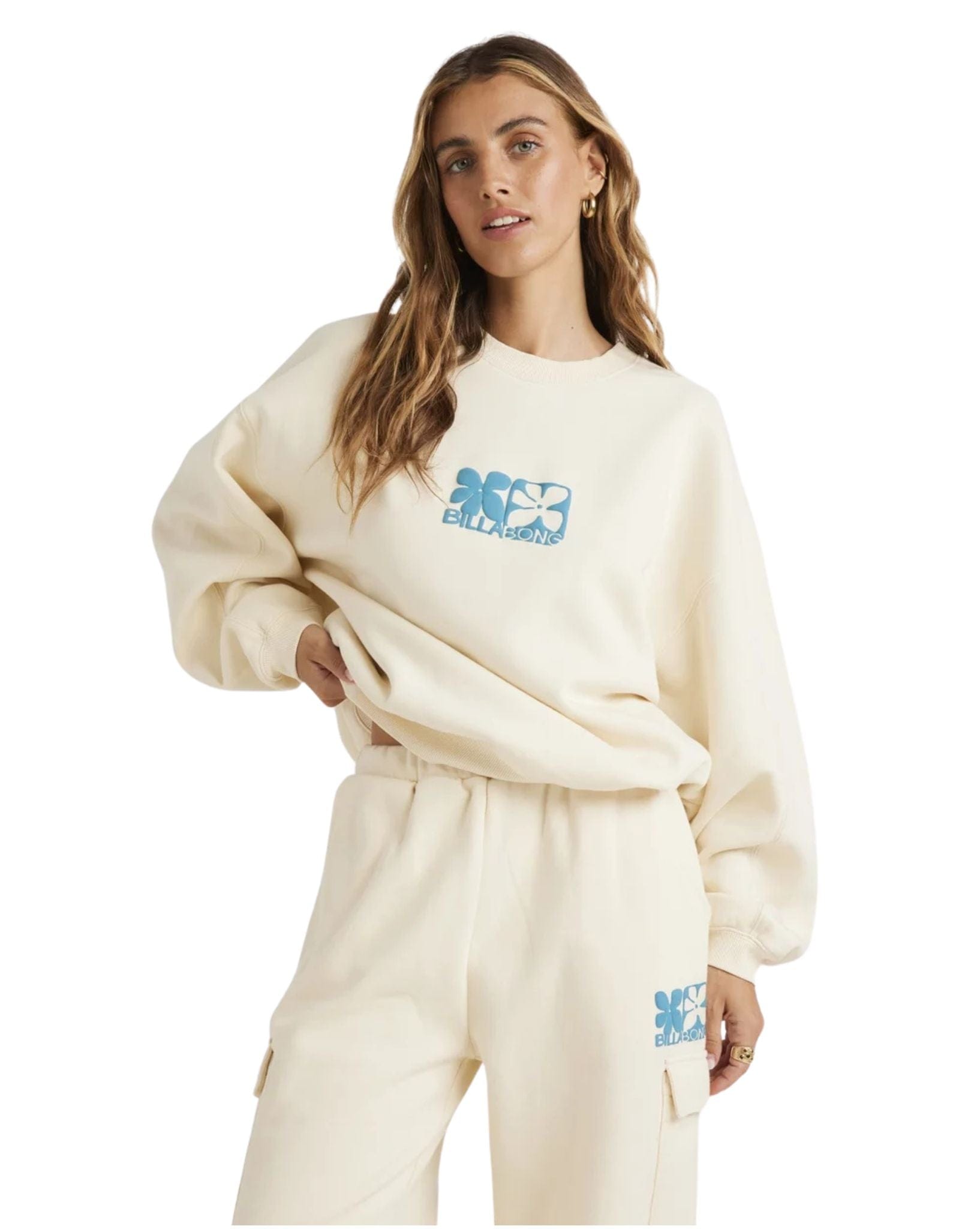 Billabong Womens Lucky You Kendall Crew - Salt Crystal