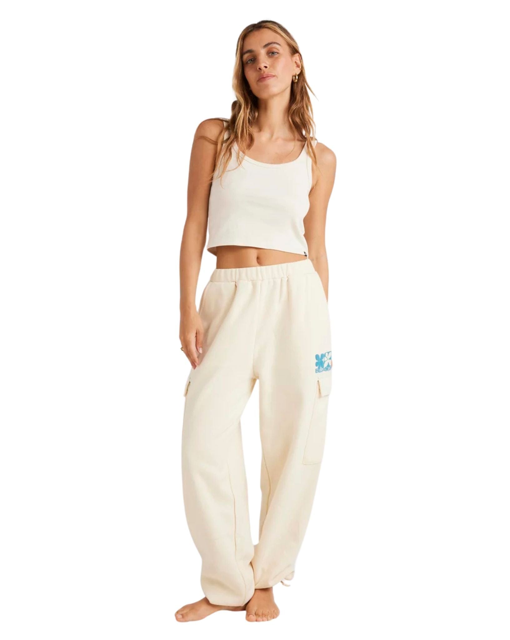 Billabong Womens Lucky You Trackpant - Salt Crystal