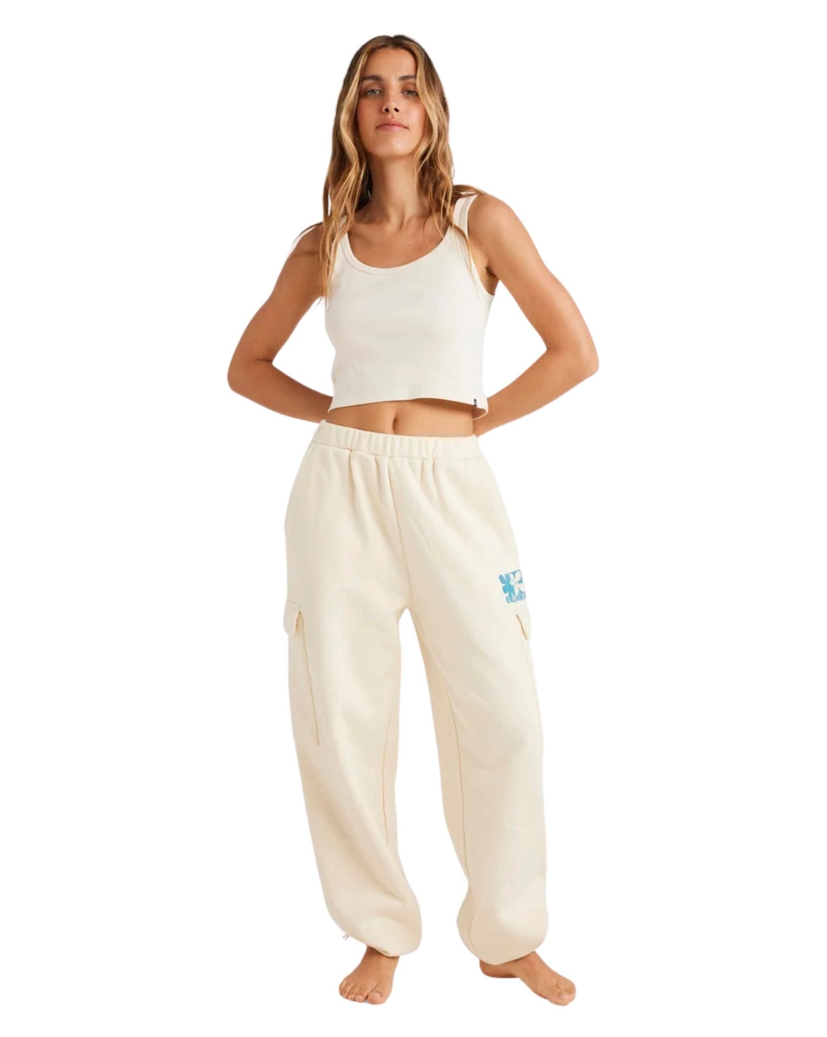 Billabong Womens Lucky You Trackpant - Salt Crystal