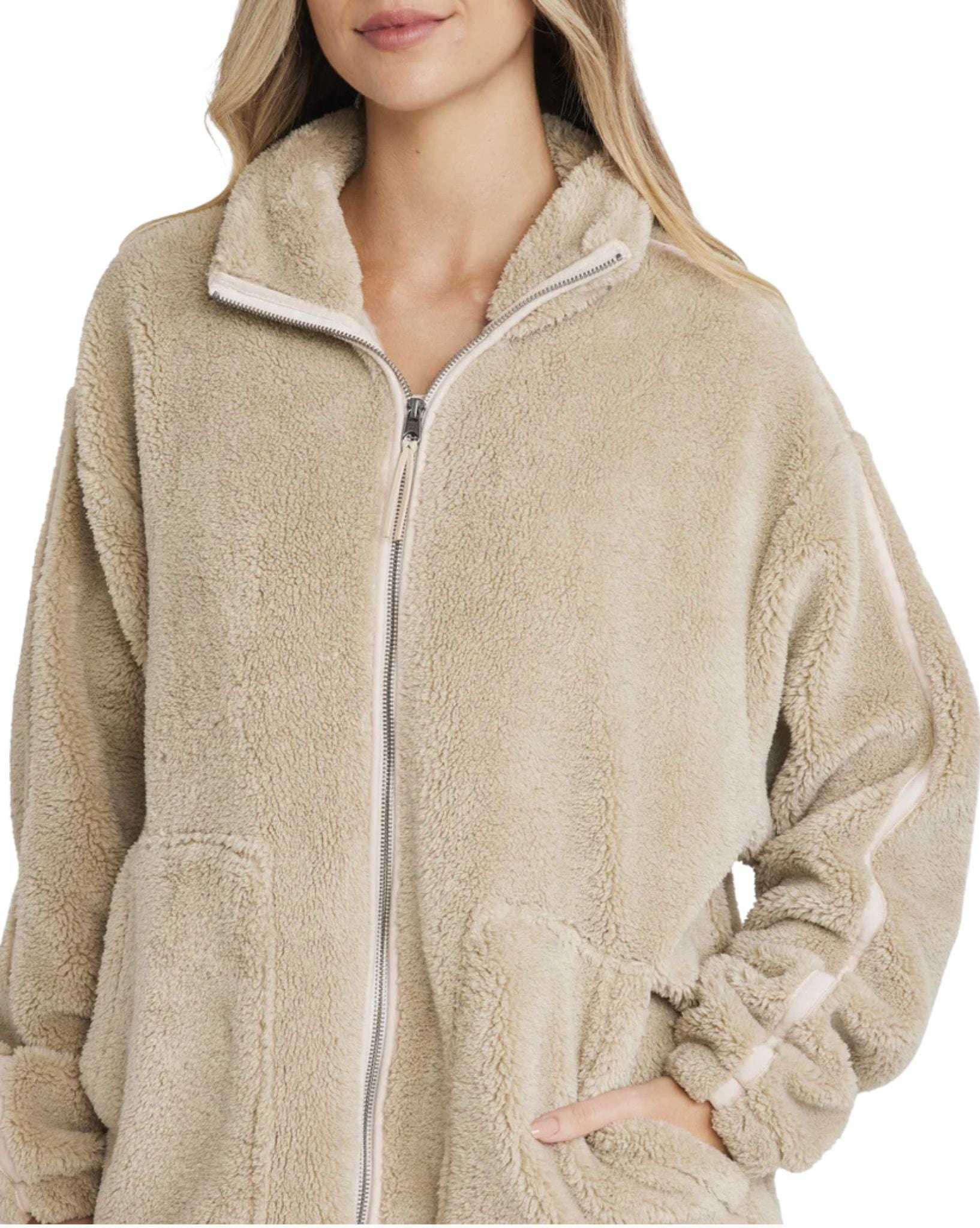 Billabong Womens Sweet Ride Zip Up Jumper - Cayote