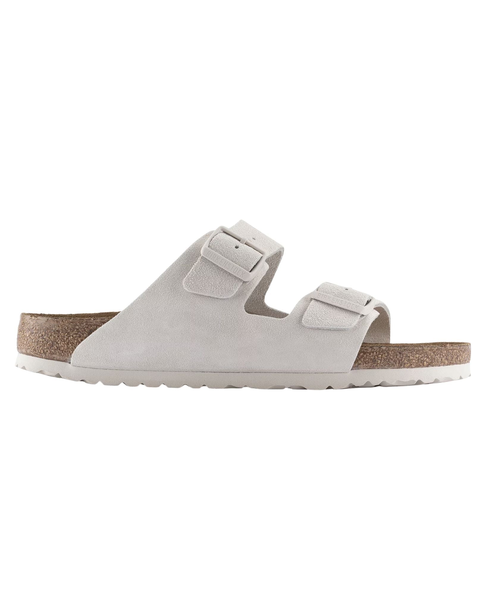 Birkenstock Arizona SFB Antique White Suede Leather Narrow