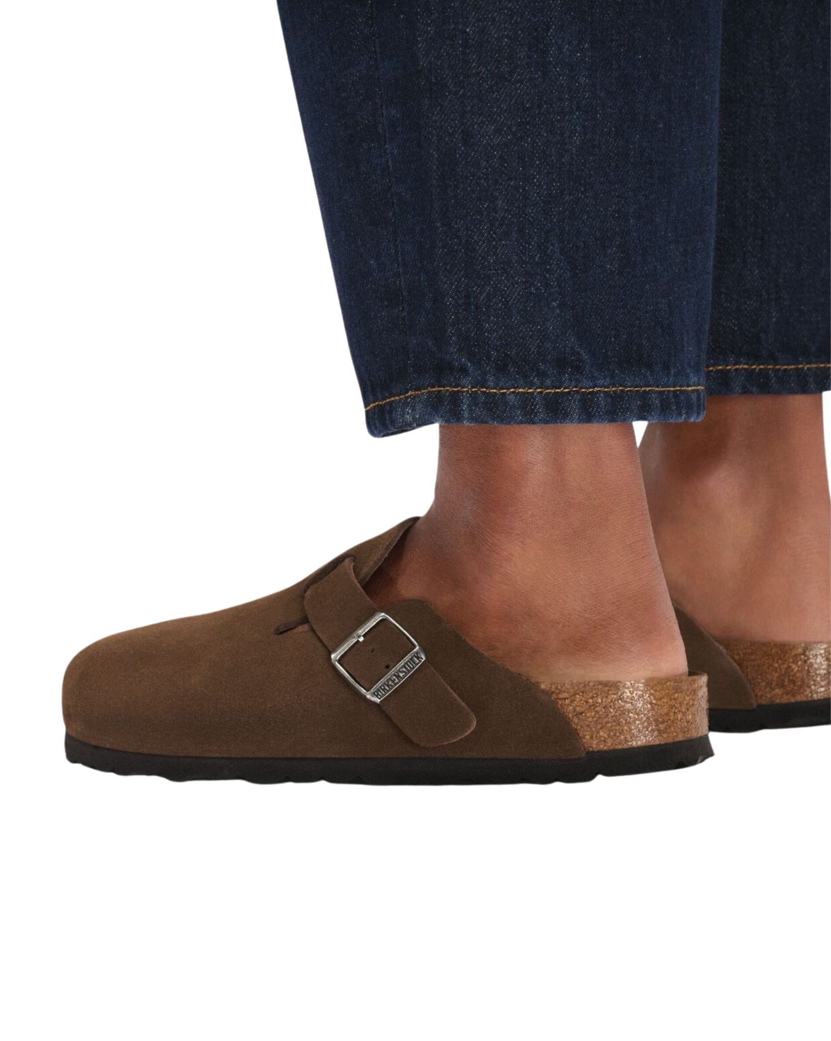 Birkenstock Boston SFB Carafe Tonal Footbed Suede Leather - Narrow