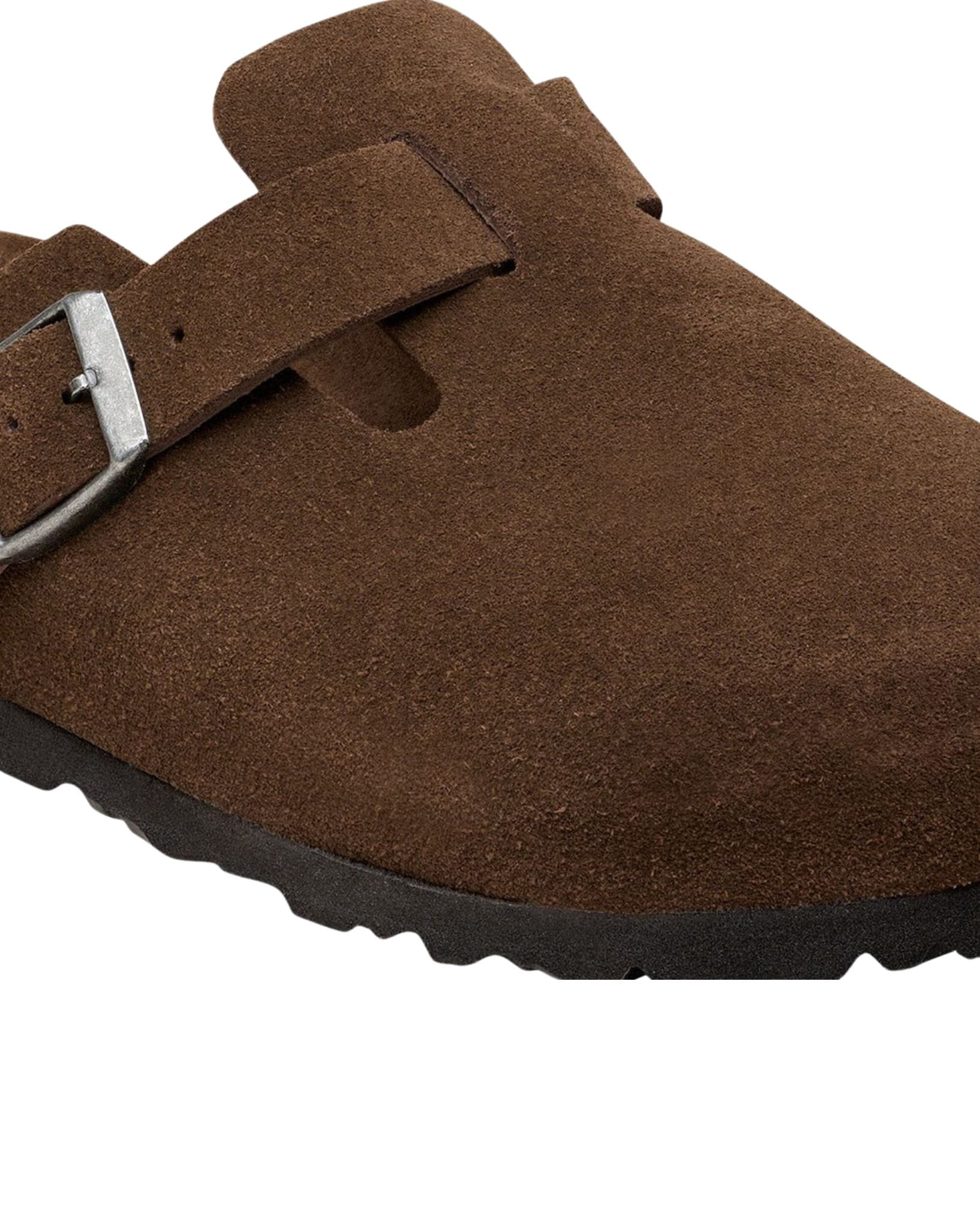 Birkenstock Boston SFB Carafe Tonal Footbed Suede Leather - Narrow