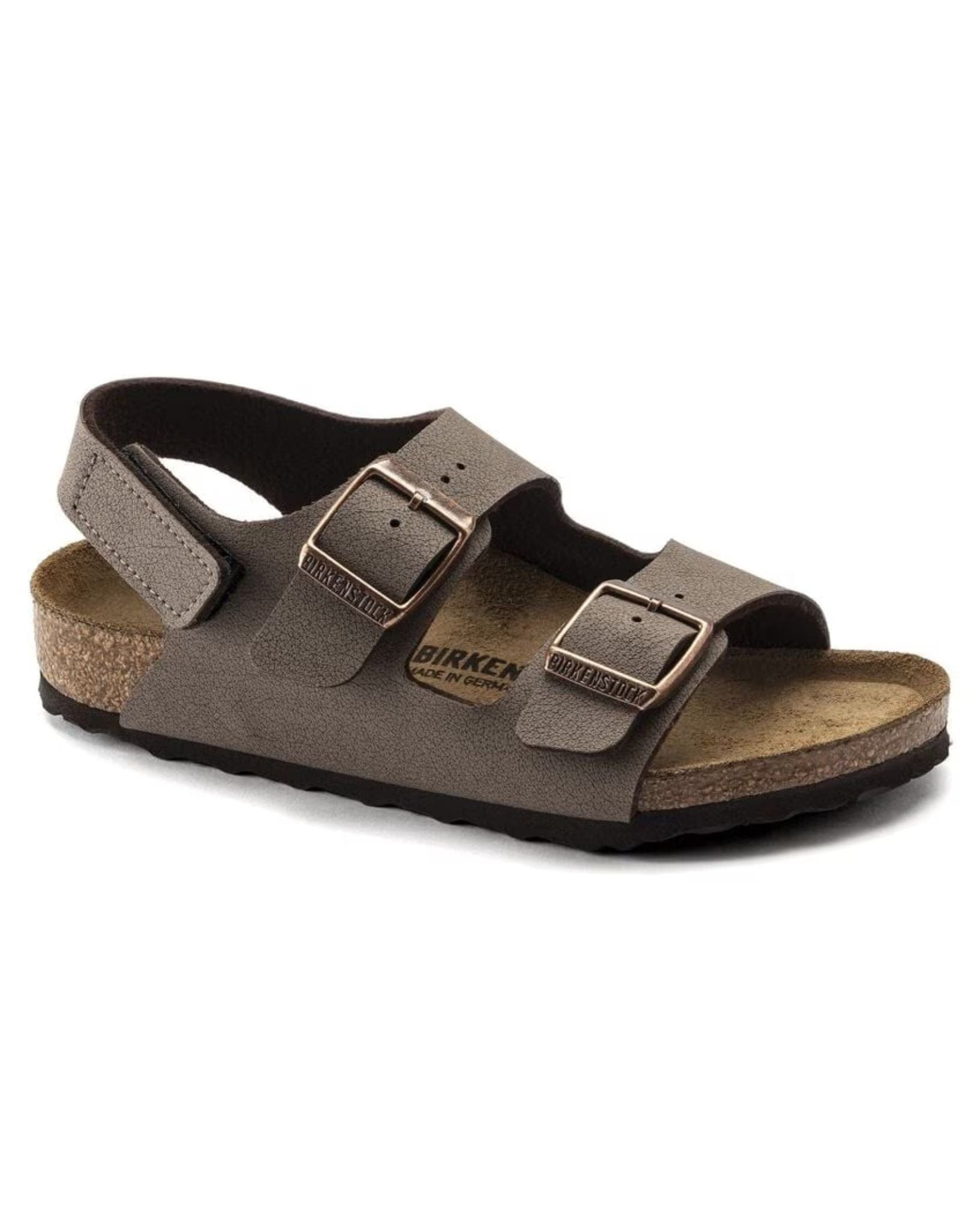 Birkenstock Kids Milano Birkibuc Narrow - Mocha
