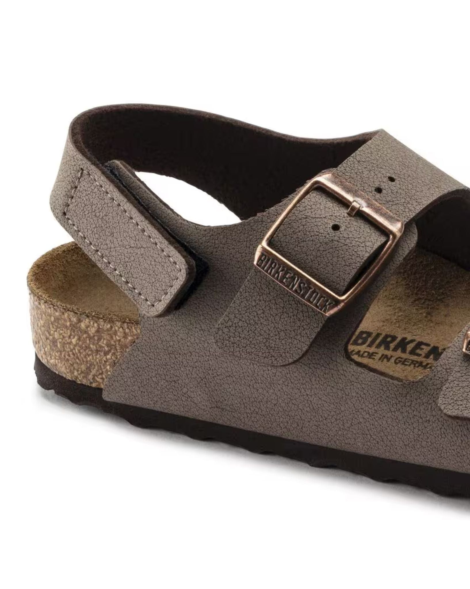 Birkenstock Kids Milano Birkibuc Narrow - Mocha