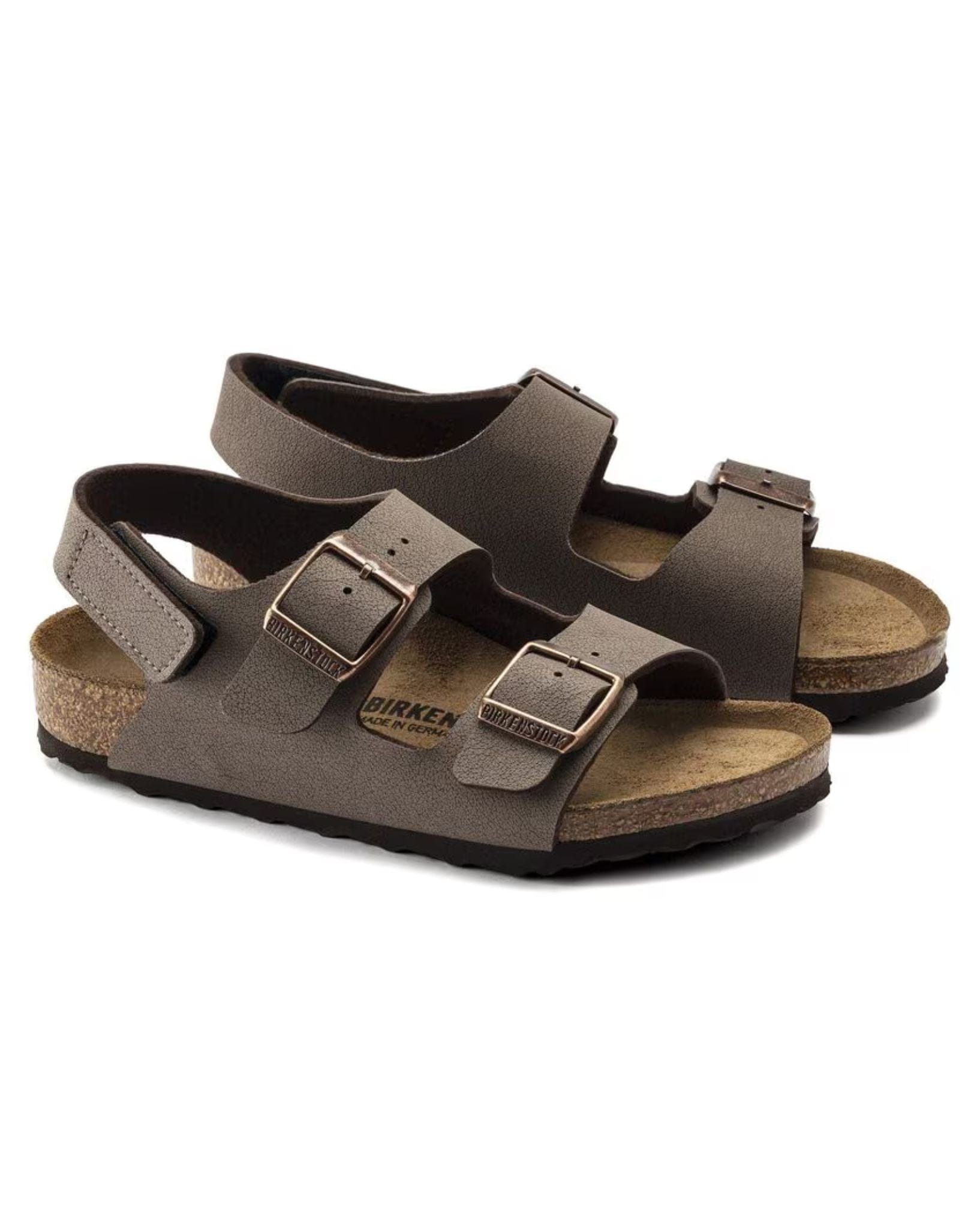 Birkenstock Kids Milano Birkibuc Narrow - Mocha