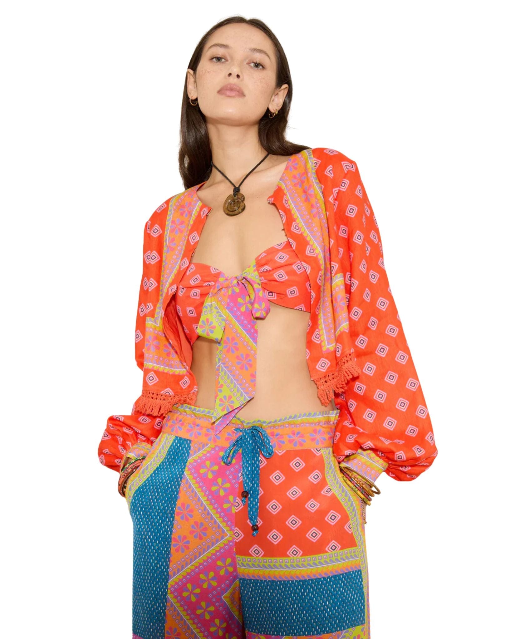 Boteh Rani Fringe Jacket